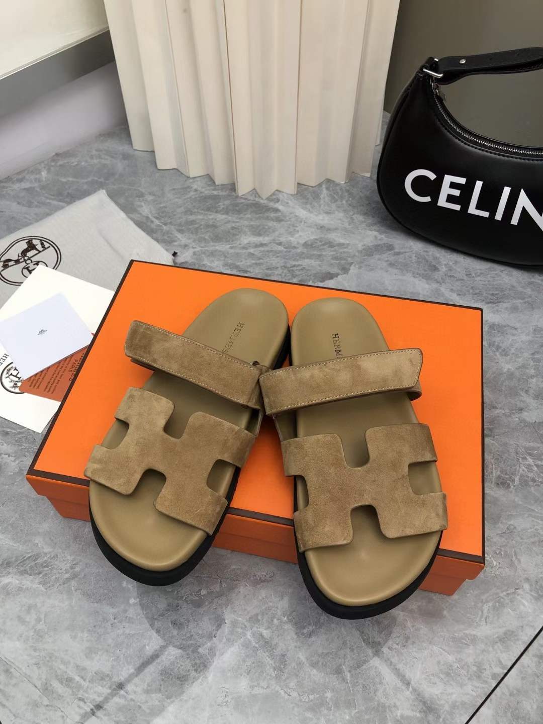 Men Women H*ermes Top Sandals