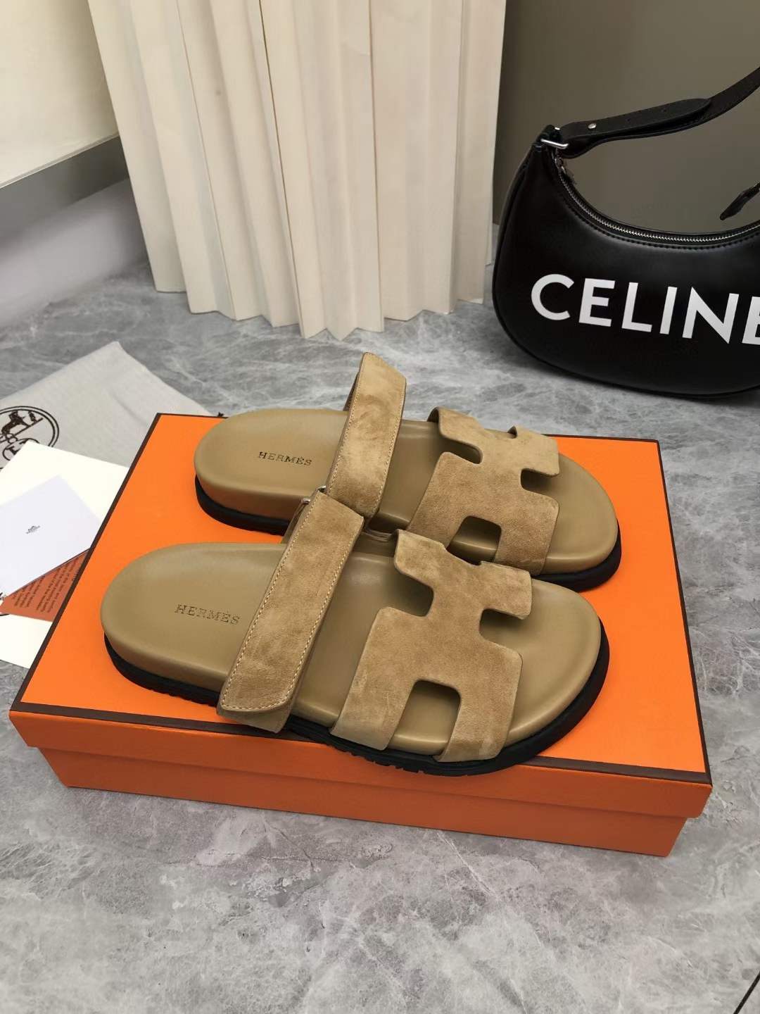 Men Women H*ermes Top Sandals