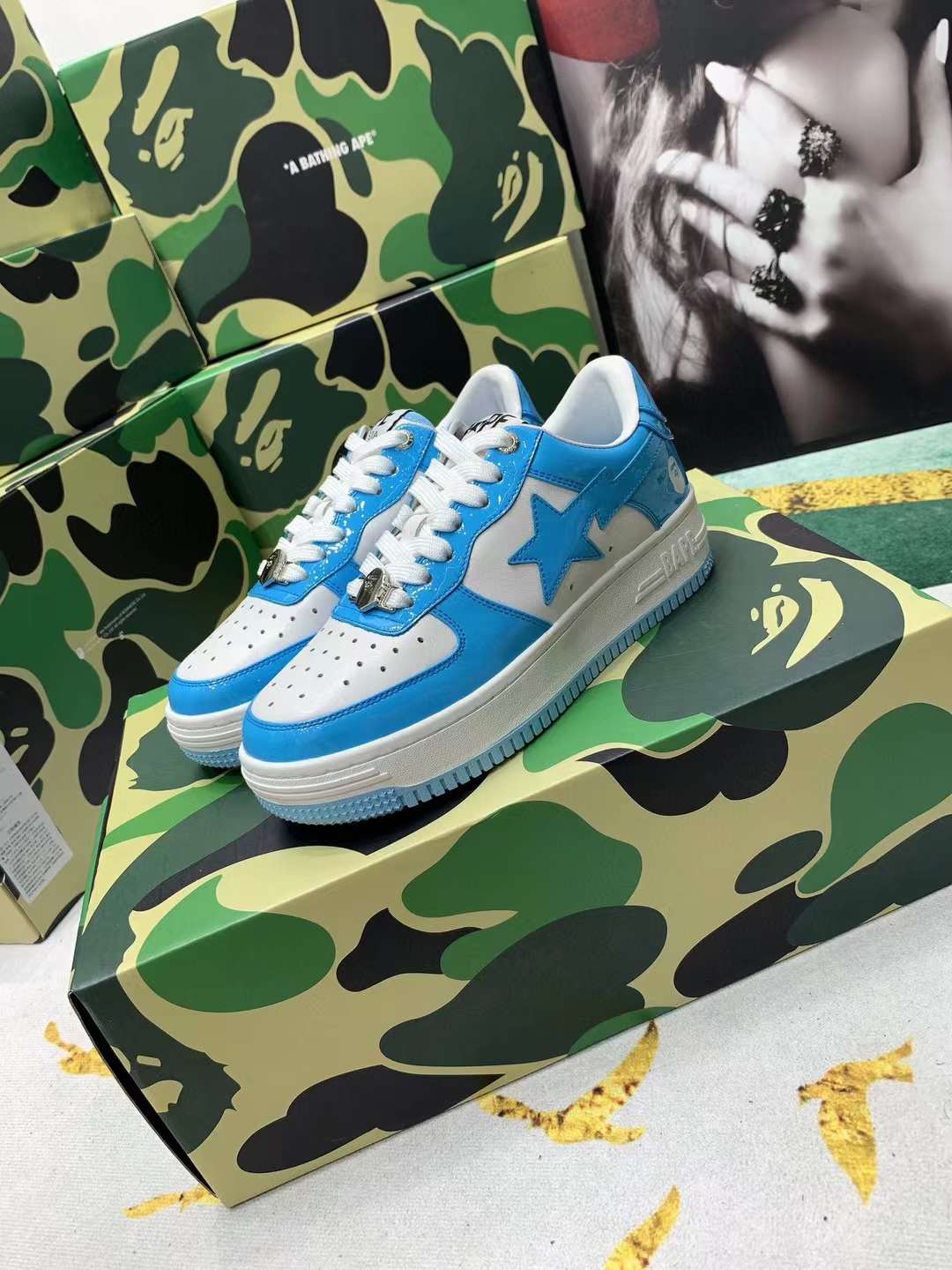 Men Women B*ape sta low Top Sneaker