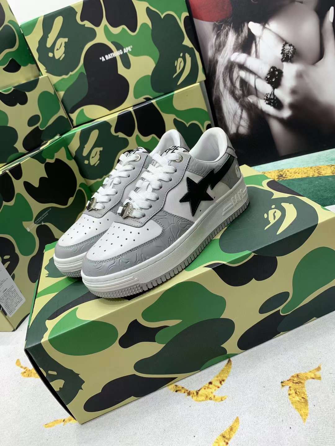Men Women B*ape sta low Top Sneaker