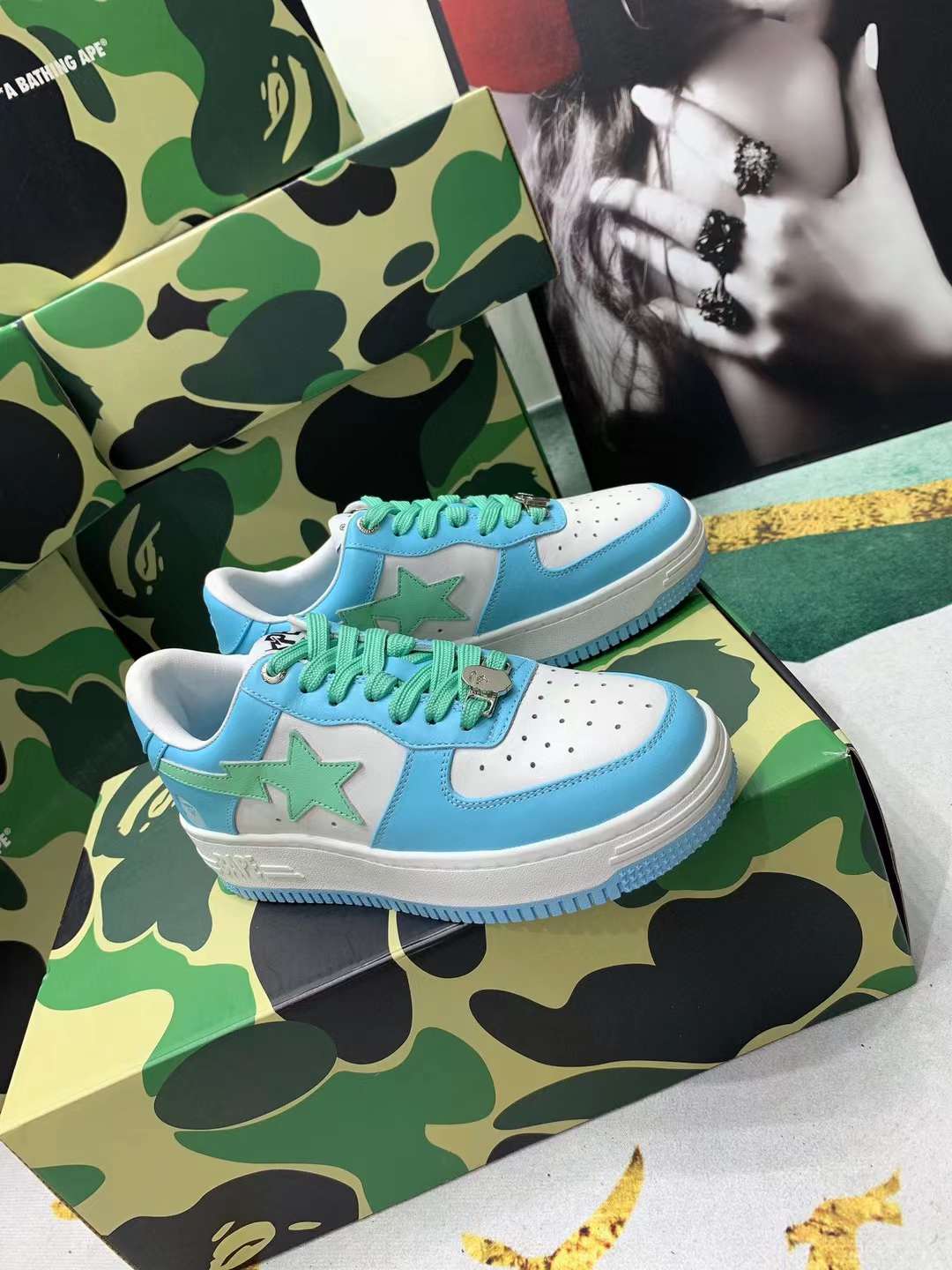 Men Women B*ape sta low Top Sneaker