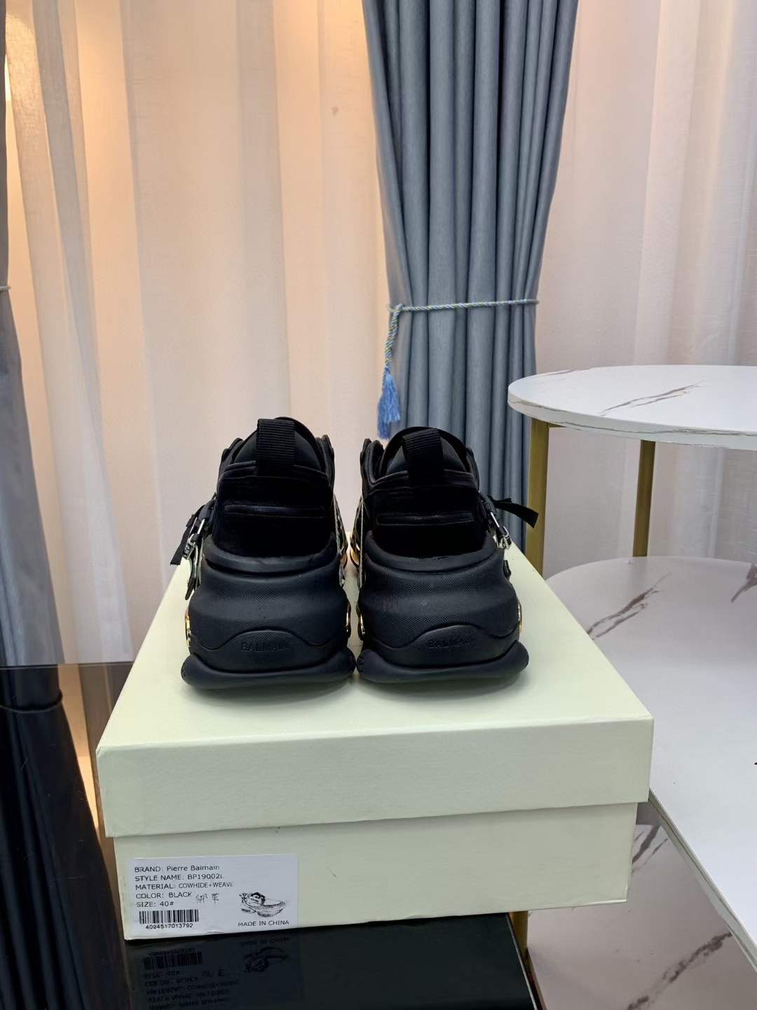 Men Women B*almain Top Sneakers