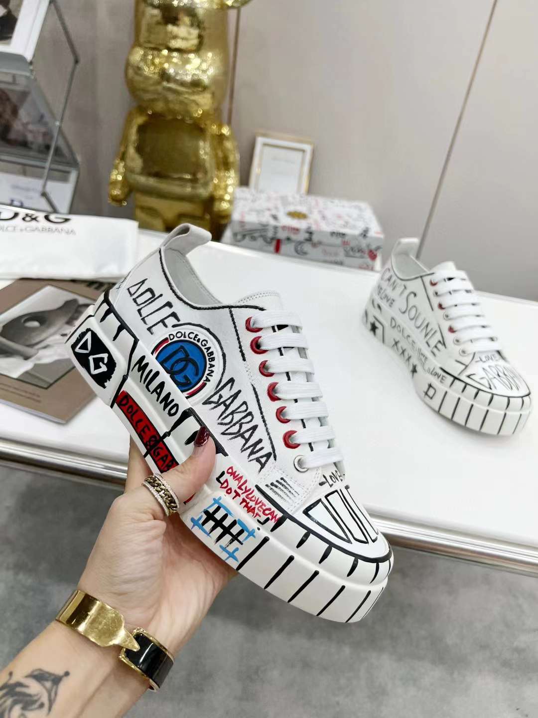 Men Women D*G Top Sneakers