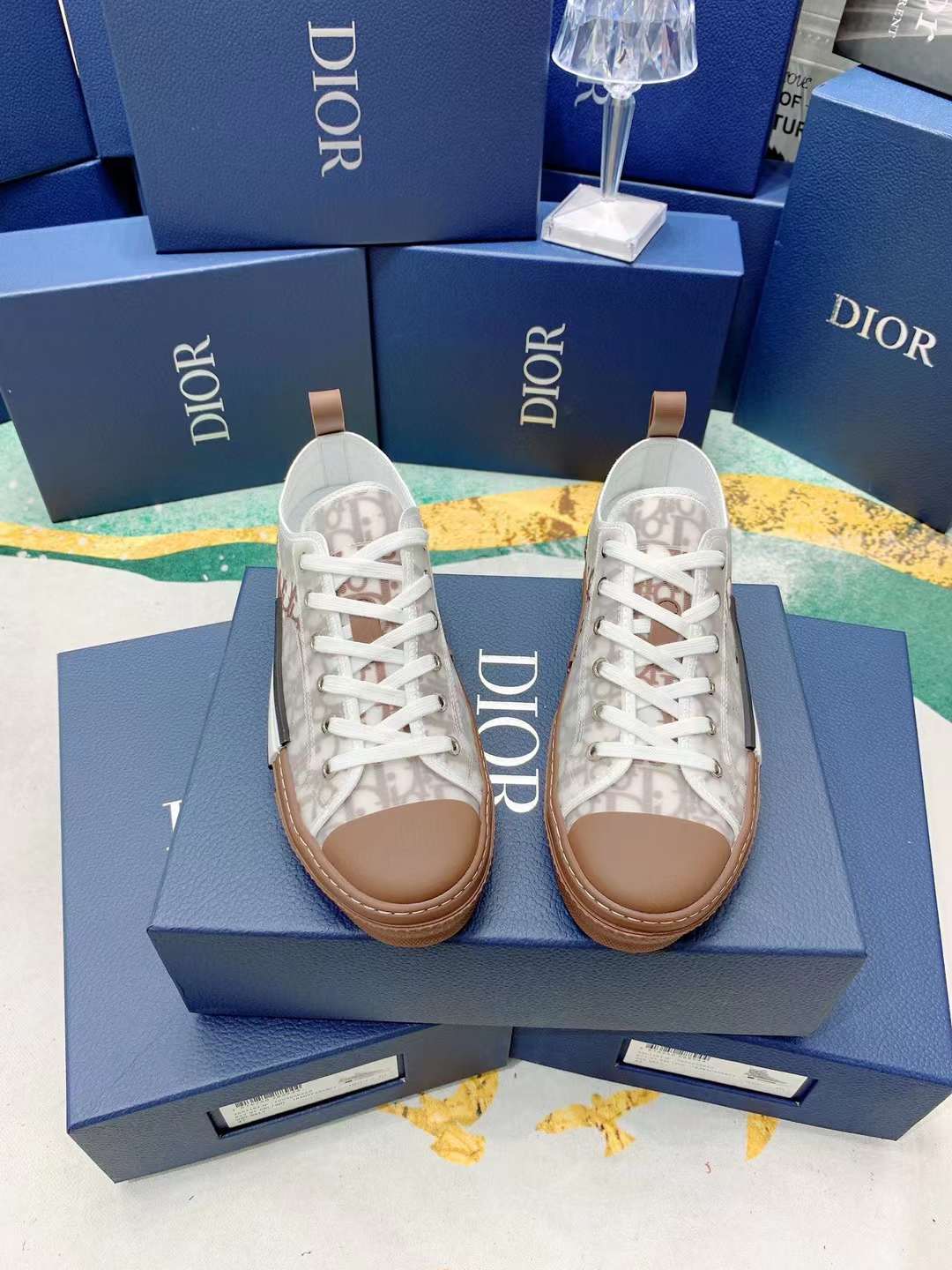 Men Women D*ior Top Sneakers ()