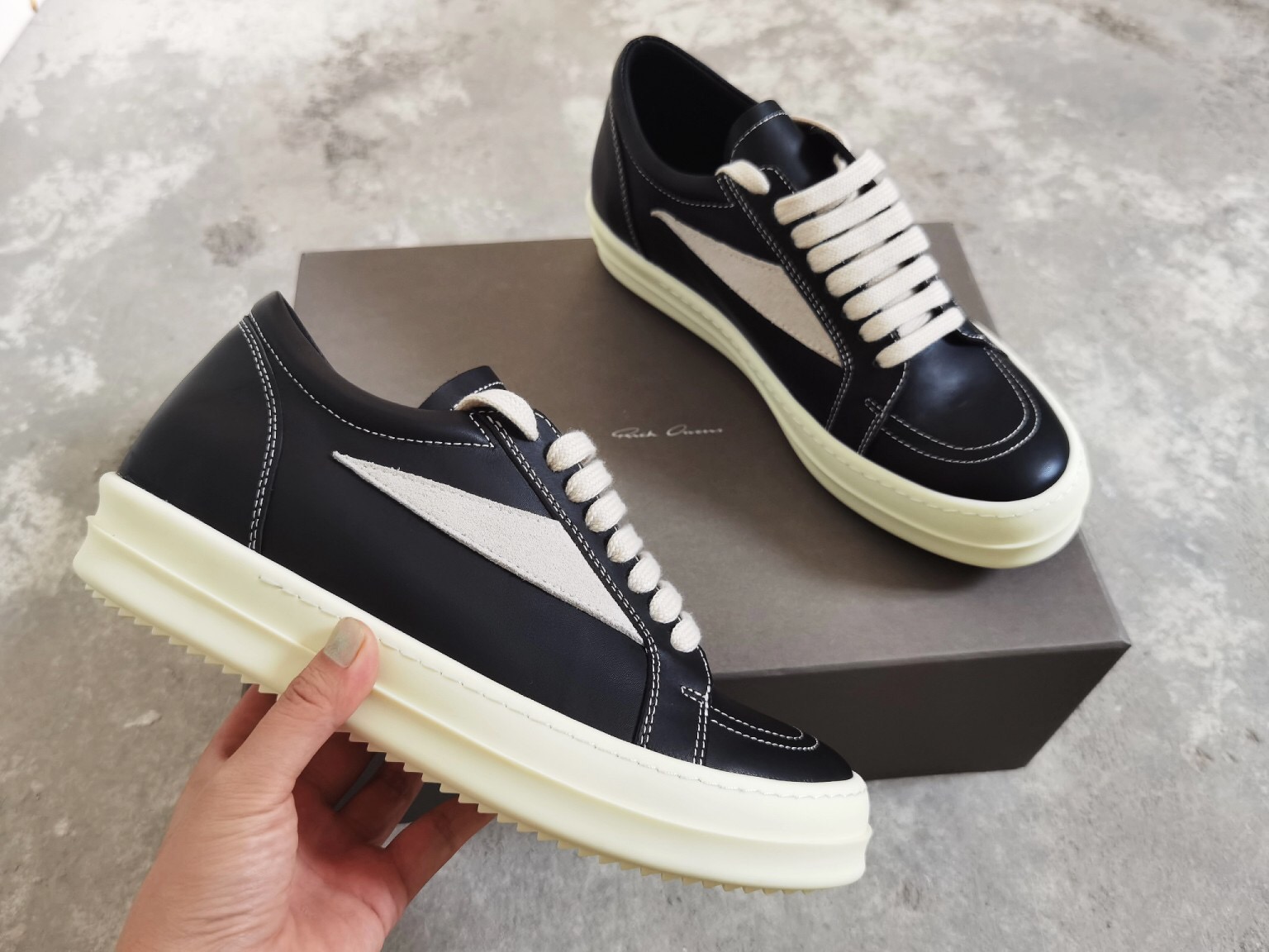 Men Women R*ick O*wens Top Sneaker