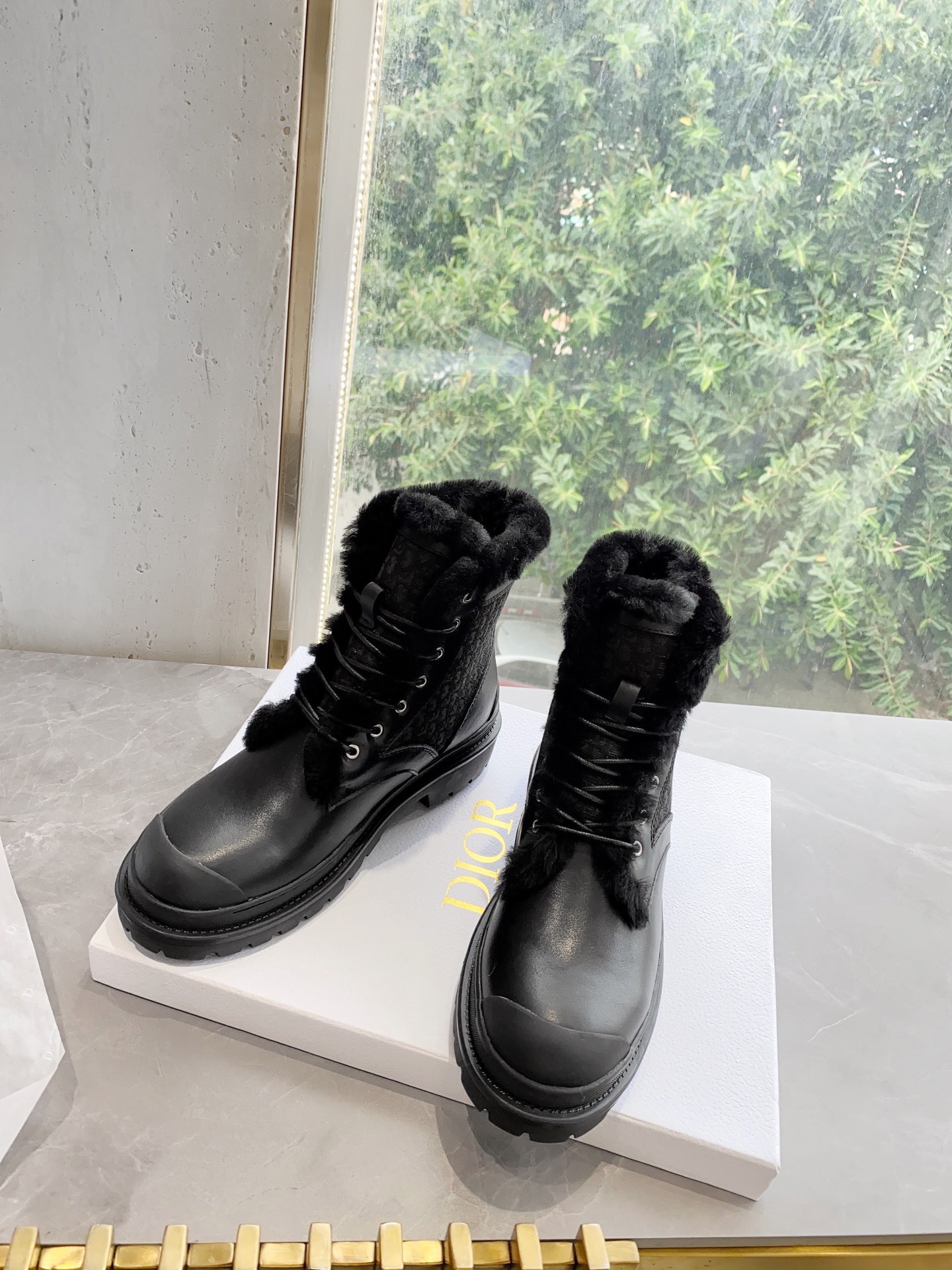 Women D*ior Top Boots Maikesneakers