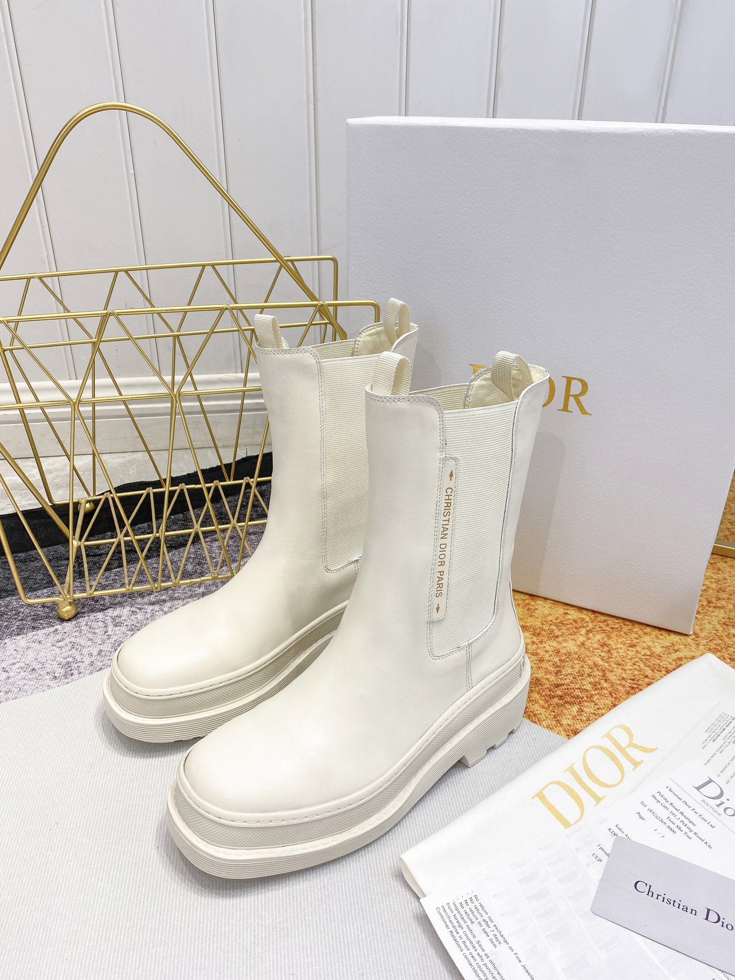 Women D*ior Top Boots Maikesneakers