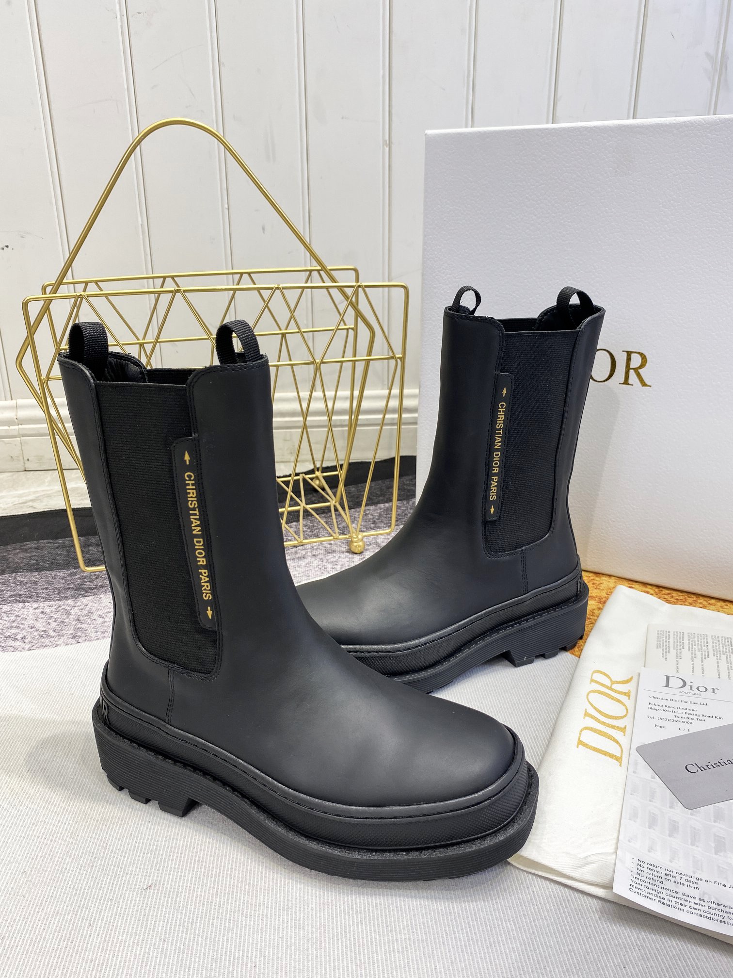 Women D*ior Top Boots Maikesneakers