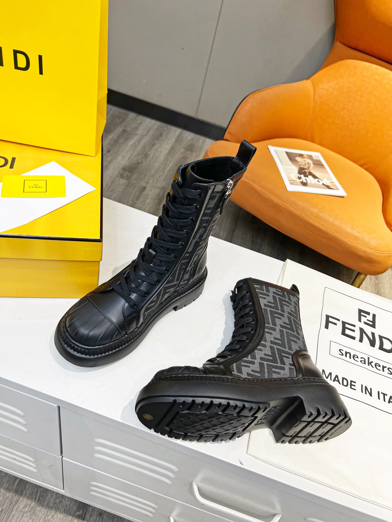 Women F*endi Top Boots Maikesneakers