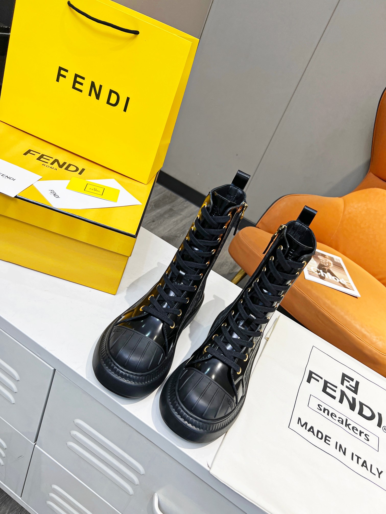 Women F*endi Top Boots Maikesneakers