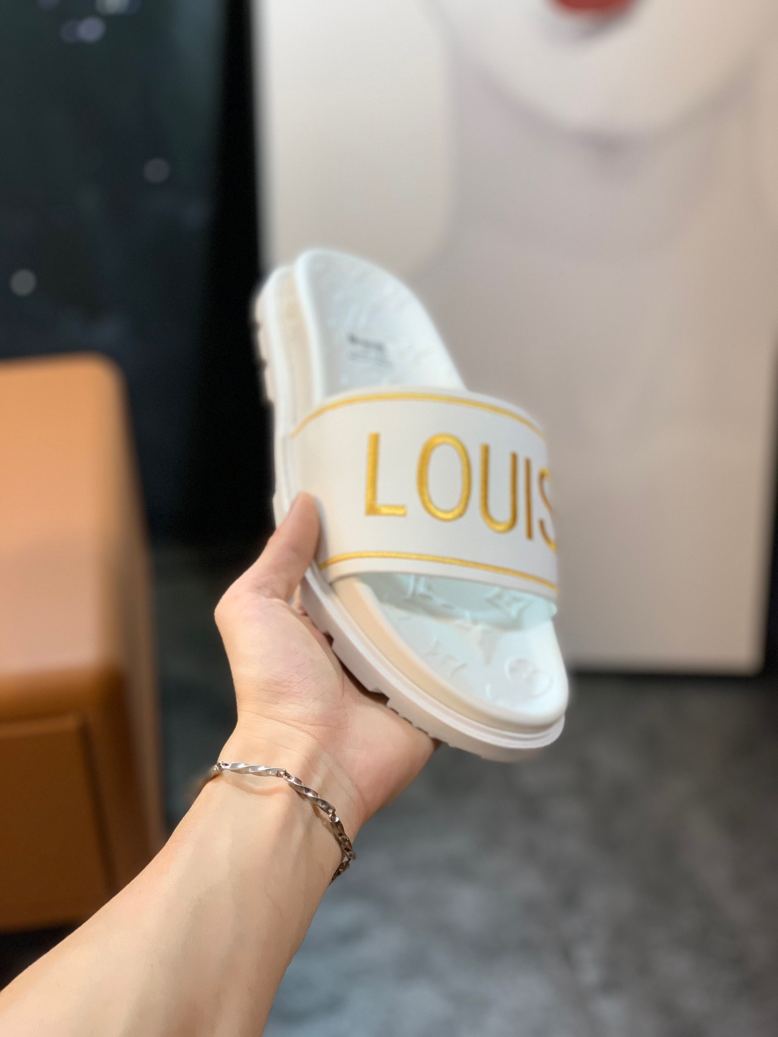 Men L*ouis V*uitton Top Slippers