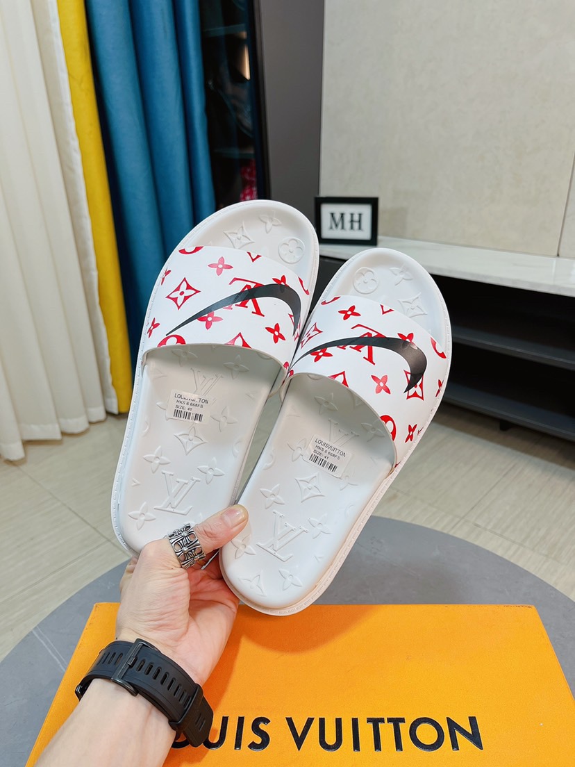 Men L*ouis V*uitton Top Slippers
