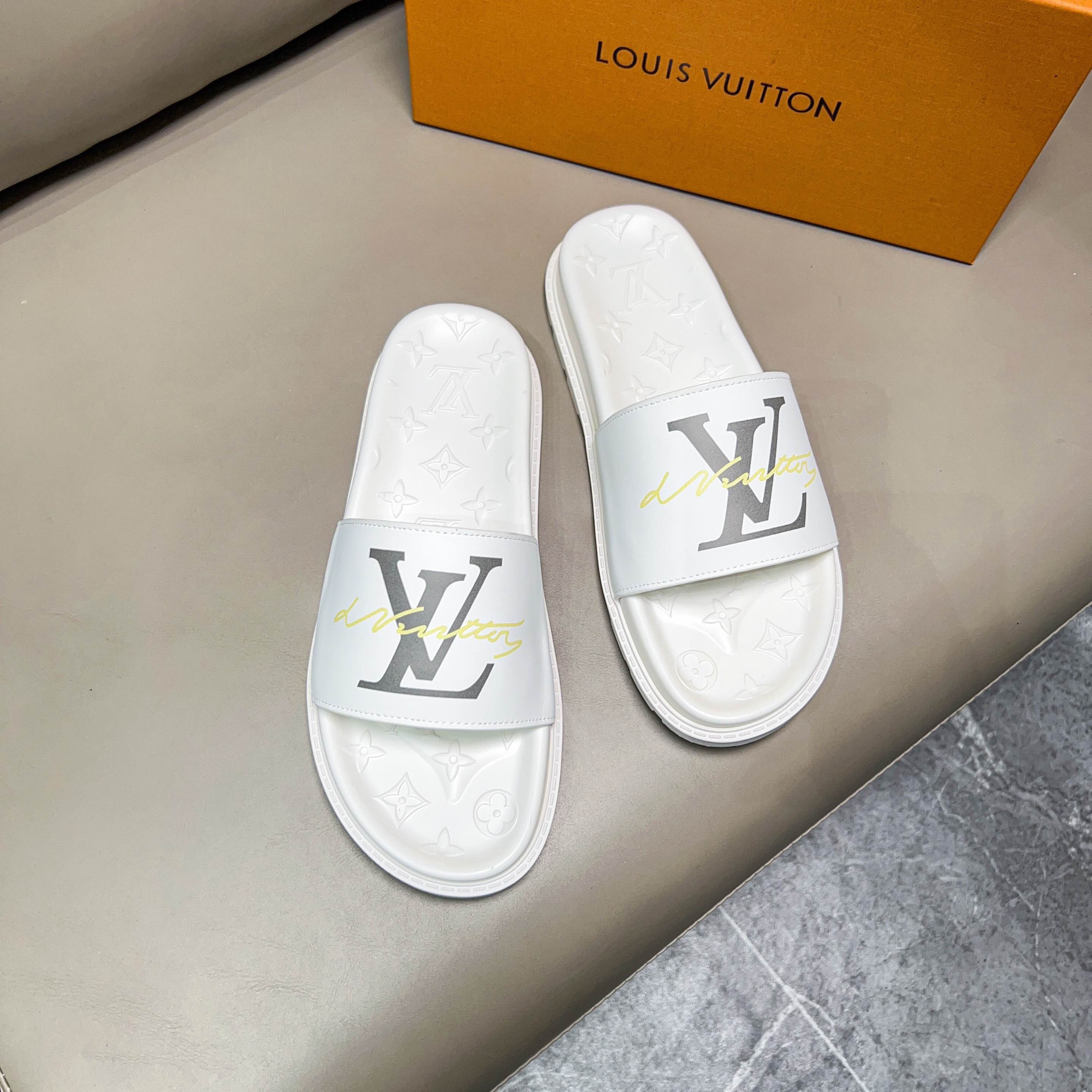 Men L*ouis V*uitton Top Slippers