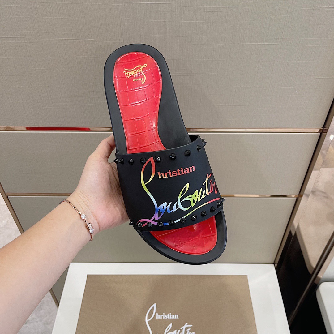 Men C*hristian L*ouboutin Top Quality slippers