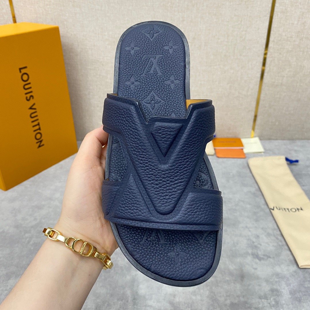 Men L*ouis V*uitton Top Slippers