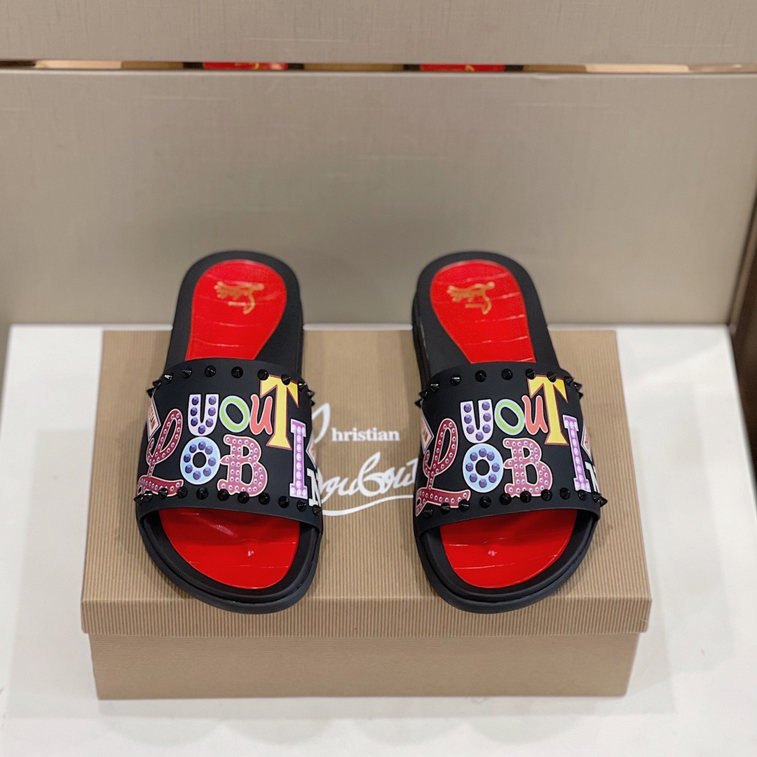 Men C*hristian L*ouboutin Top Quality slippers
