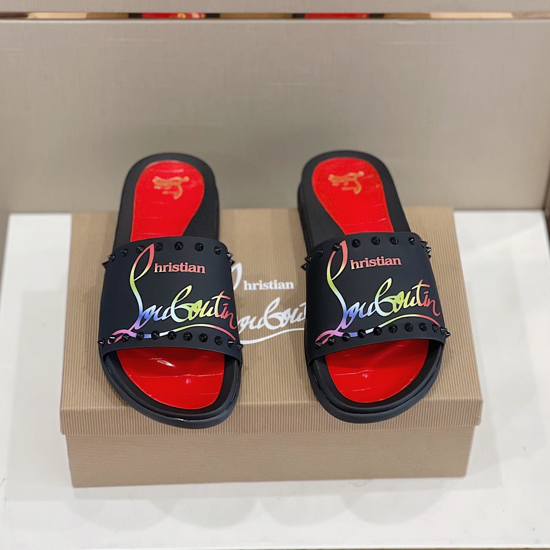 Men C*hristian L*ouboutin Top Quality slippers