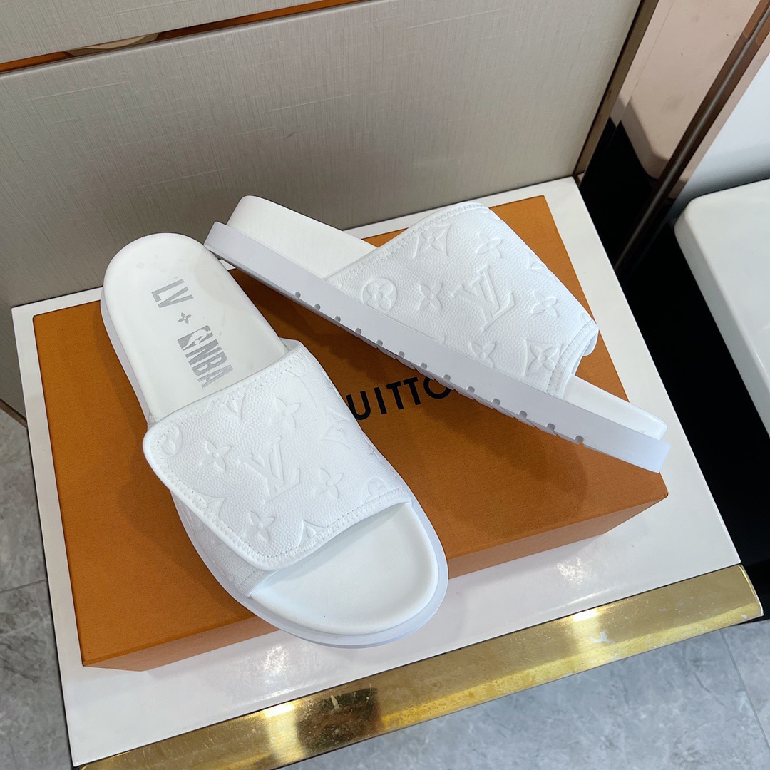 Men L*ouis V*uitton Top Slippers
