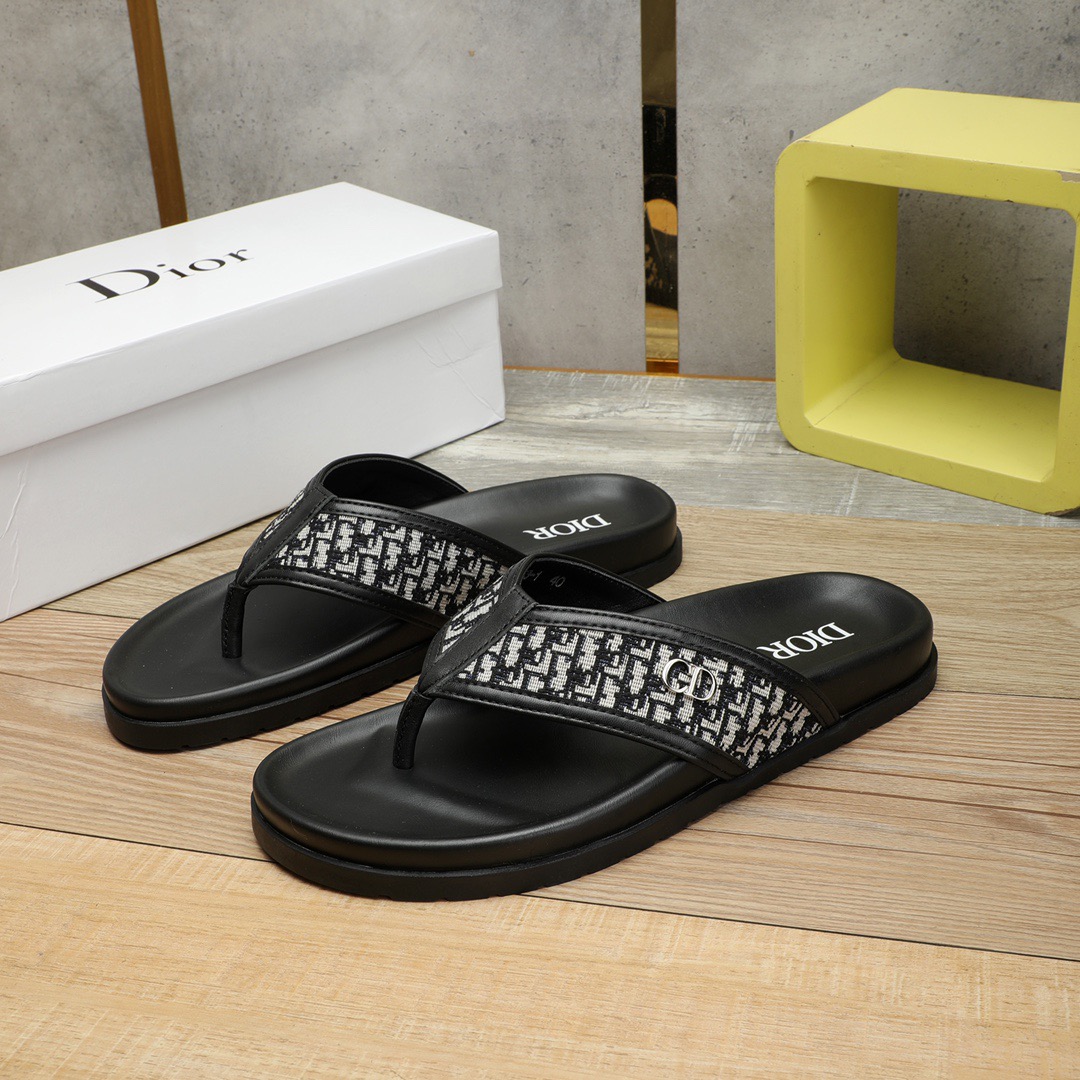 Men D*ior Top Quality slippers