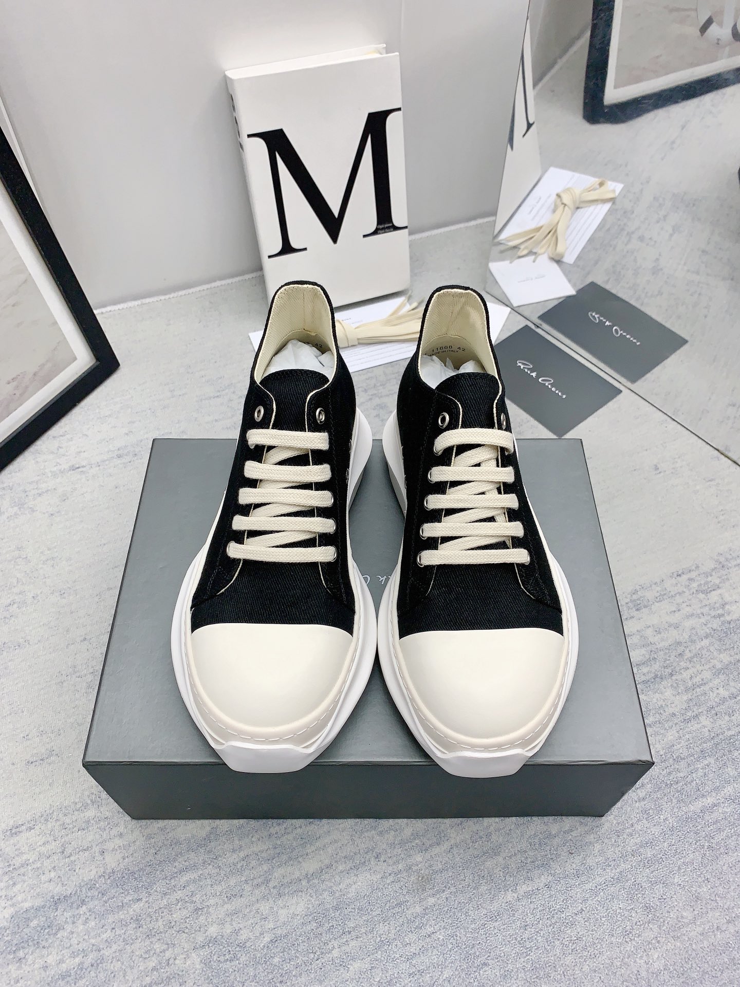 Men Women R*ick O*wens Top Sneaker
