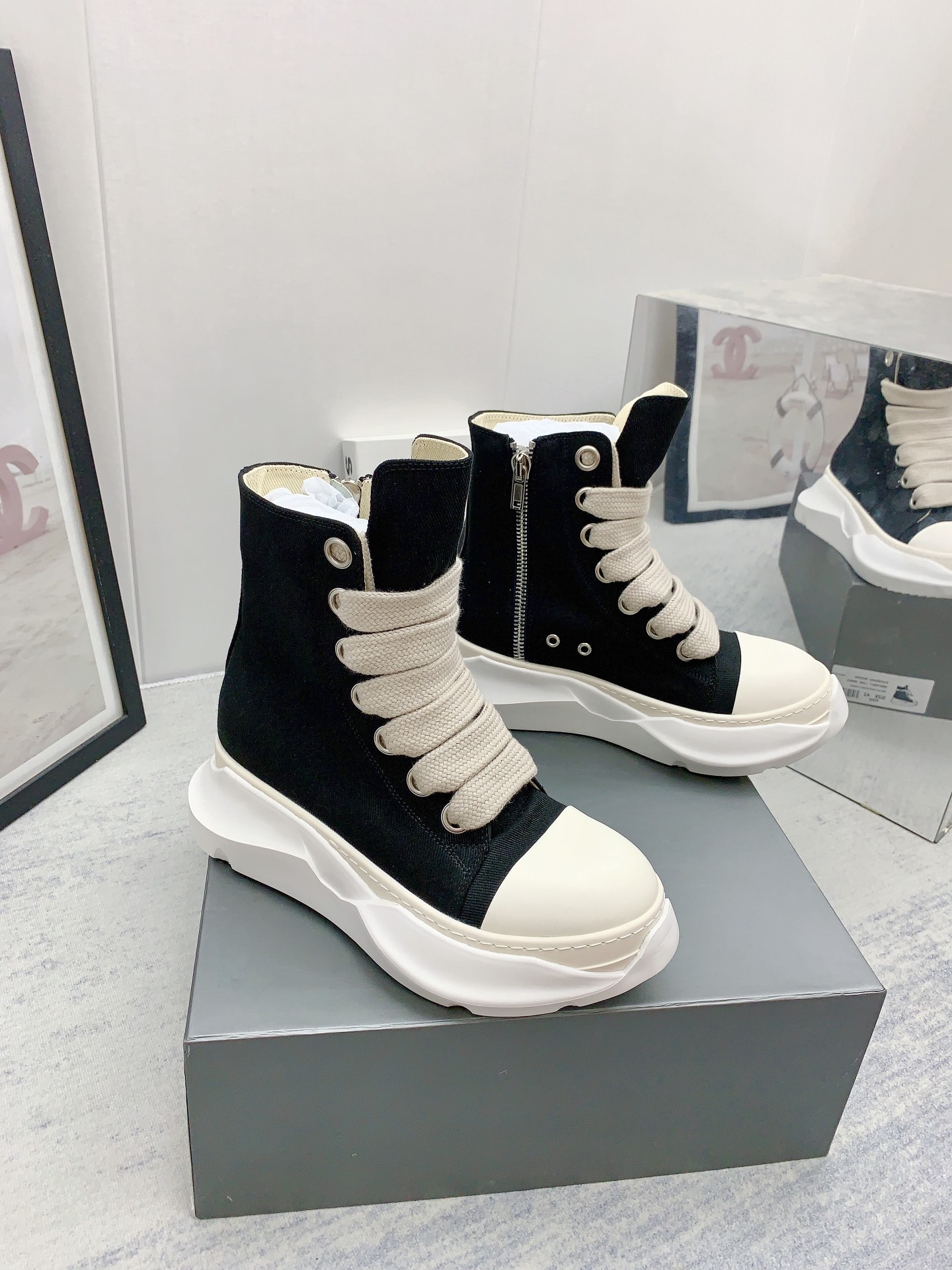Men Women R*ick O*wens Top Sneaker