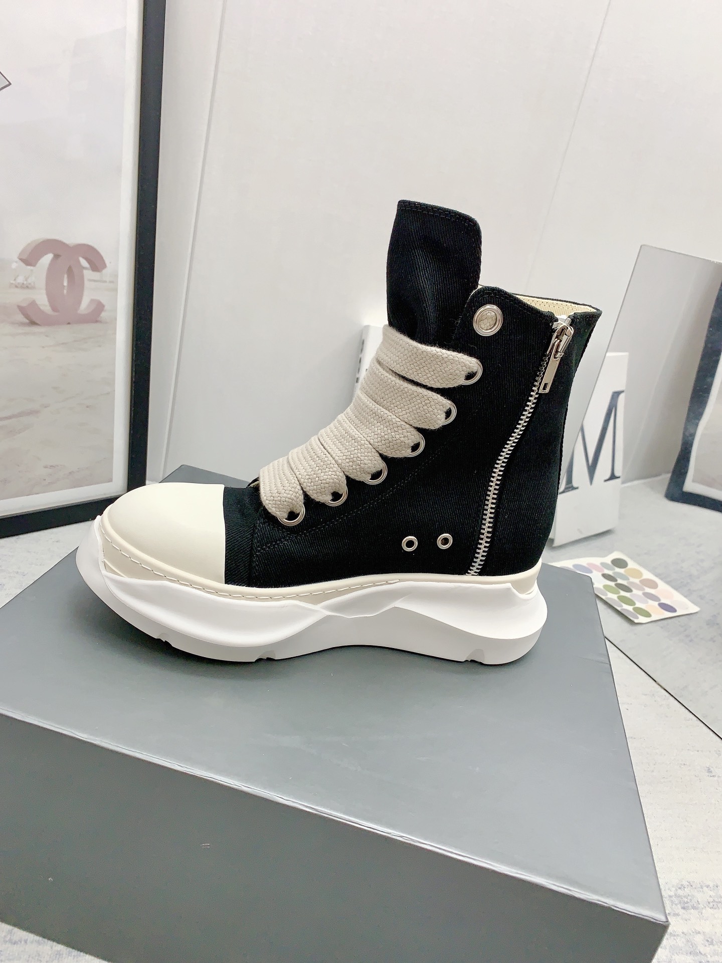 Men Women R*ick O*wens Top Sneaker