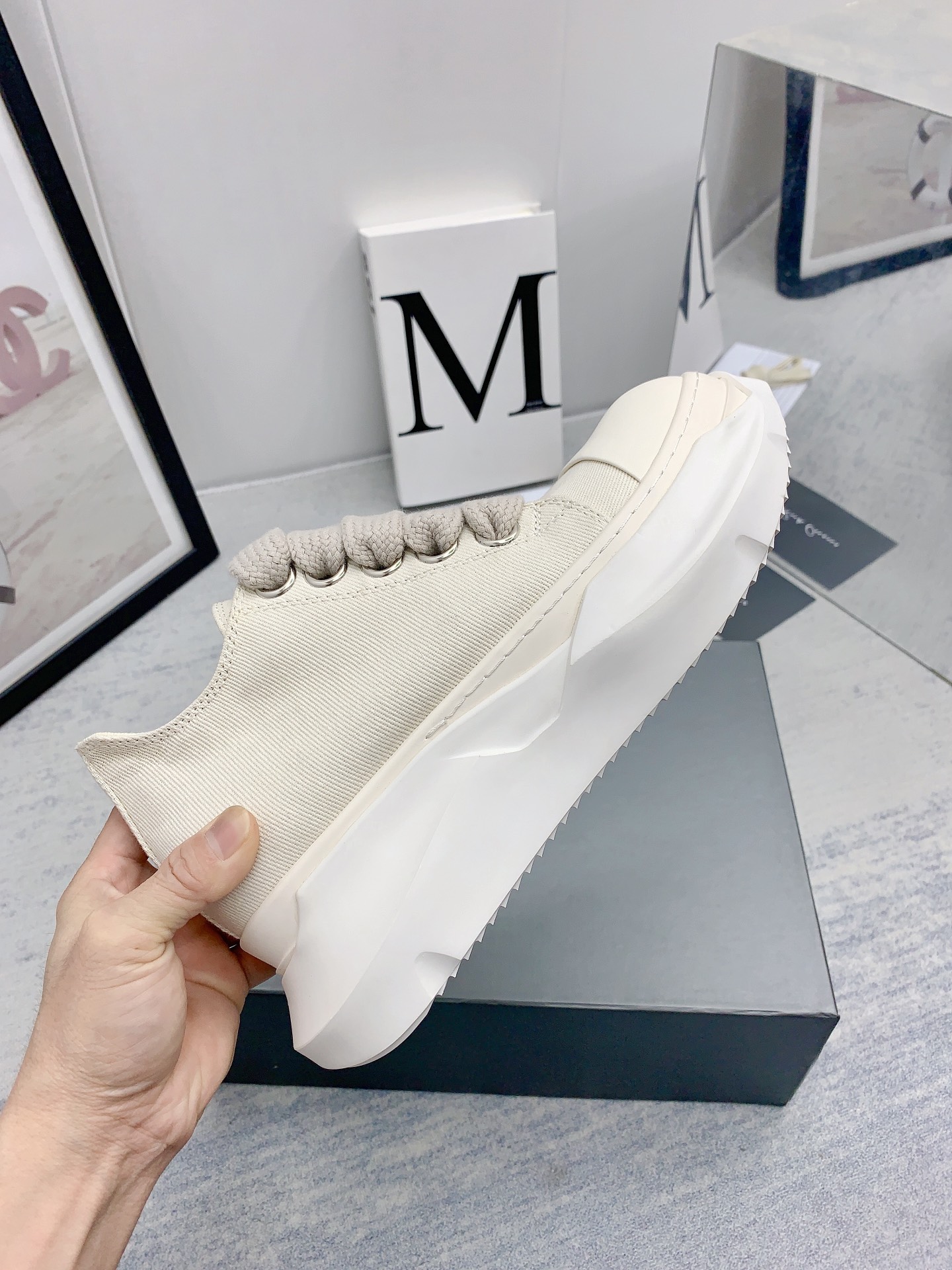 Men Women R*ick O*wens Top Sneaker