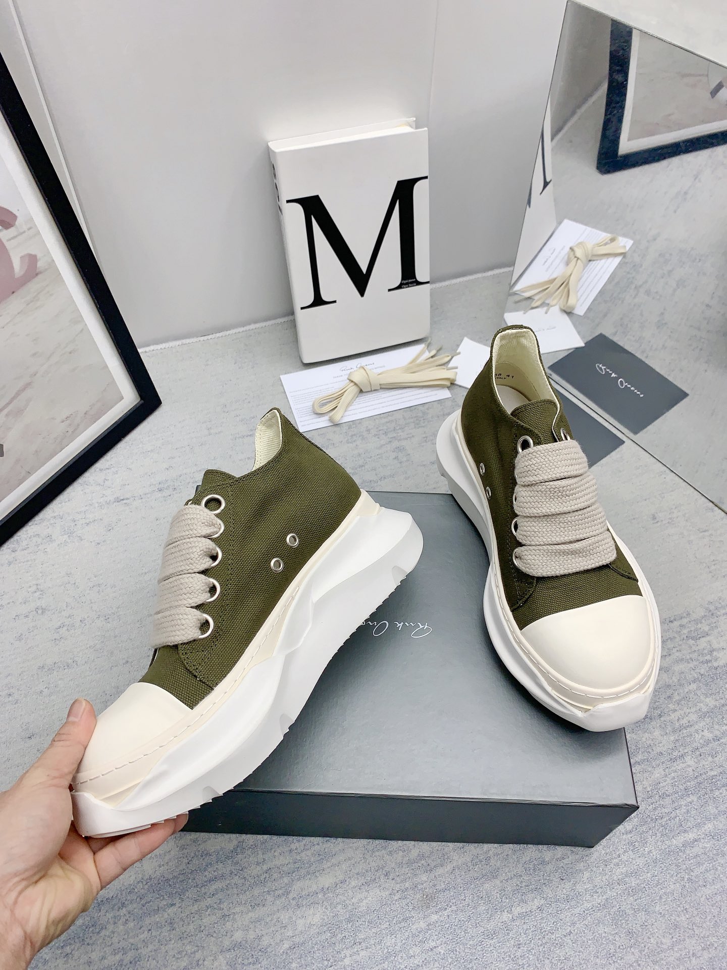 Men Women R*ick O*wens Top Sneaker