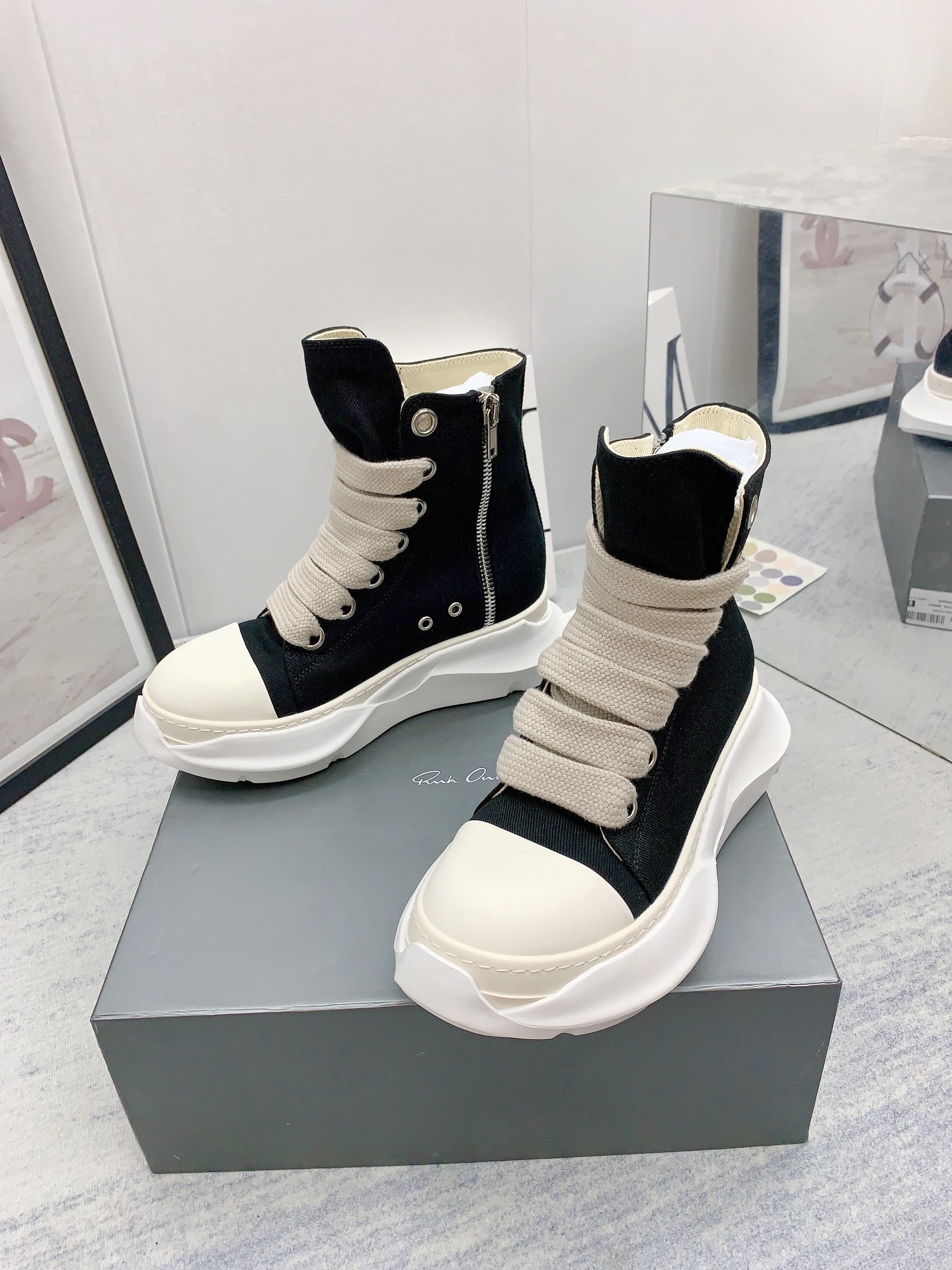 Men Women R*ick O*wens Top Sneaker
