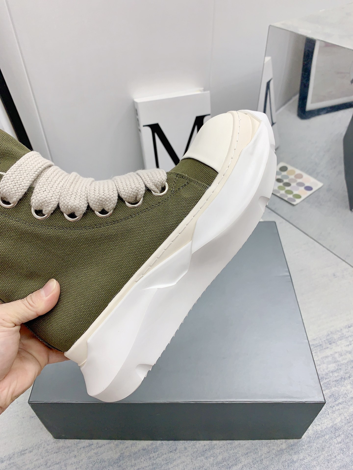 Men Women R*ick O*wens Top Sneaker