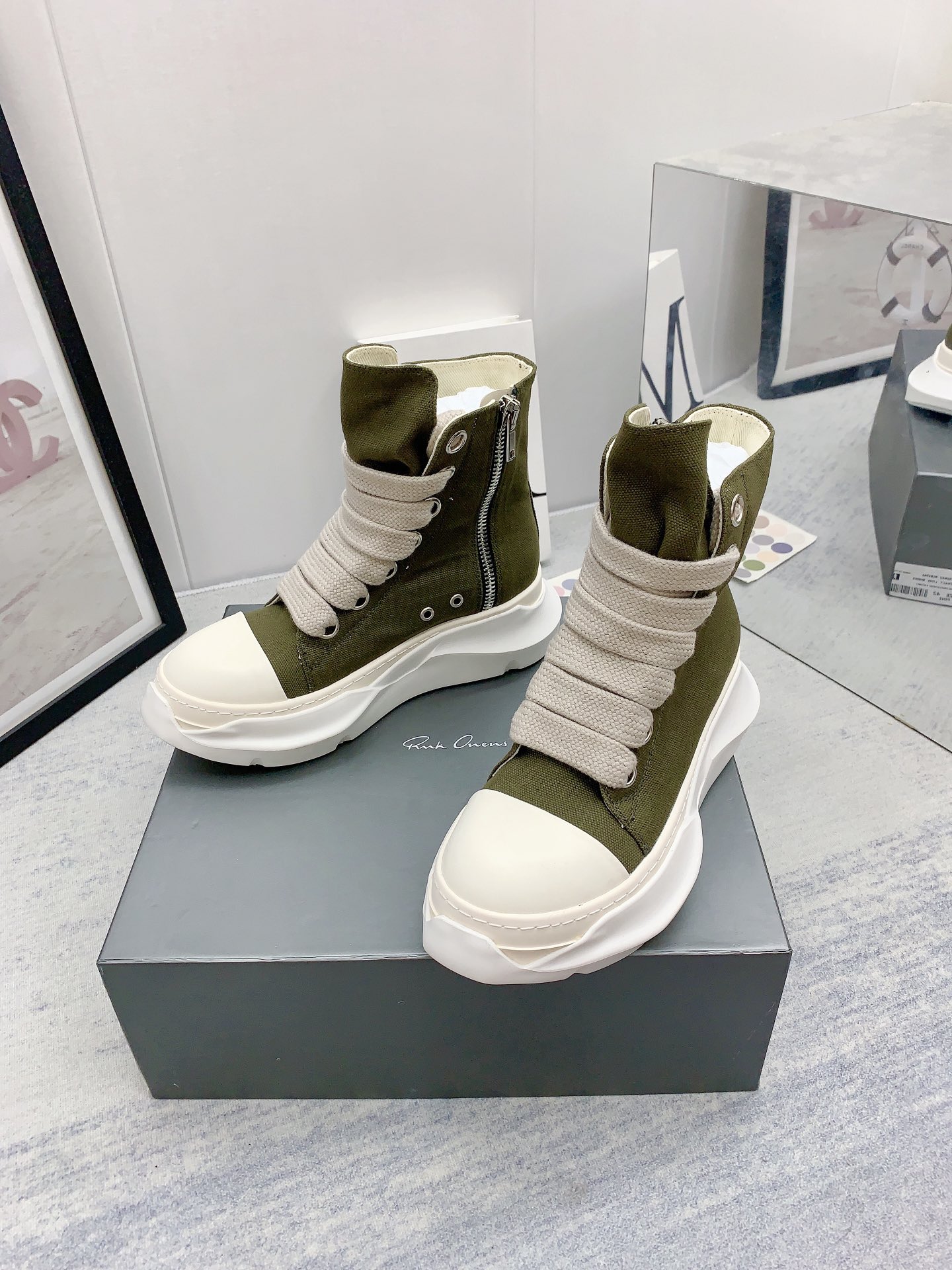 Men Women R*ick O*wens Top Sneaker