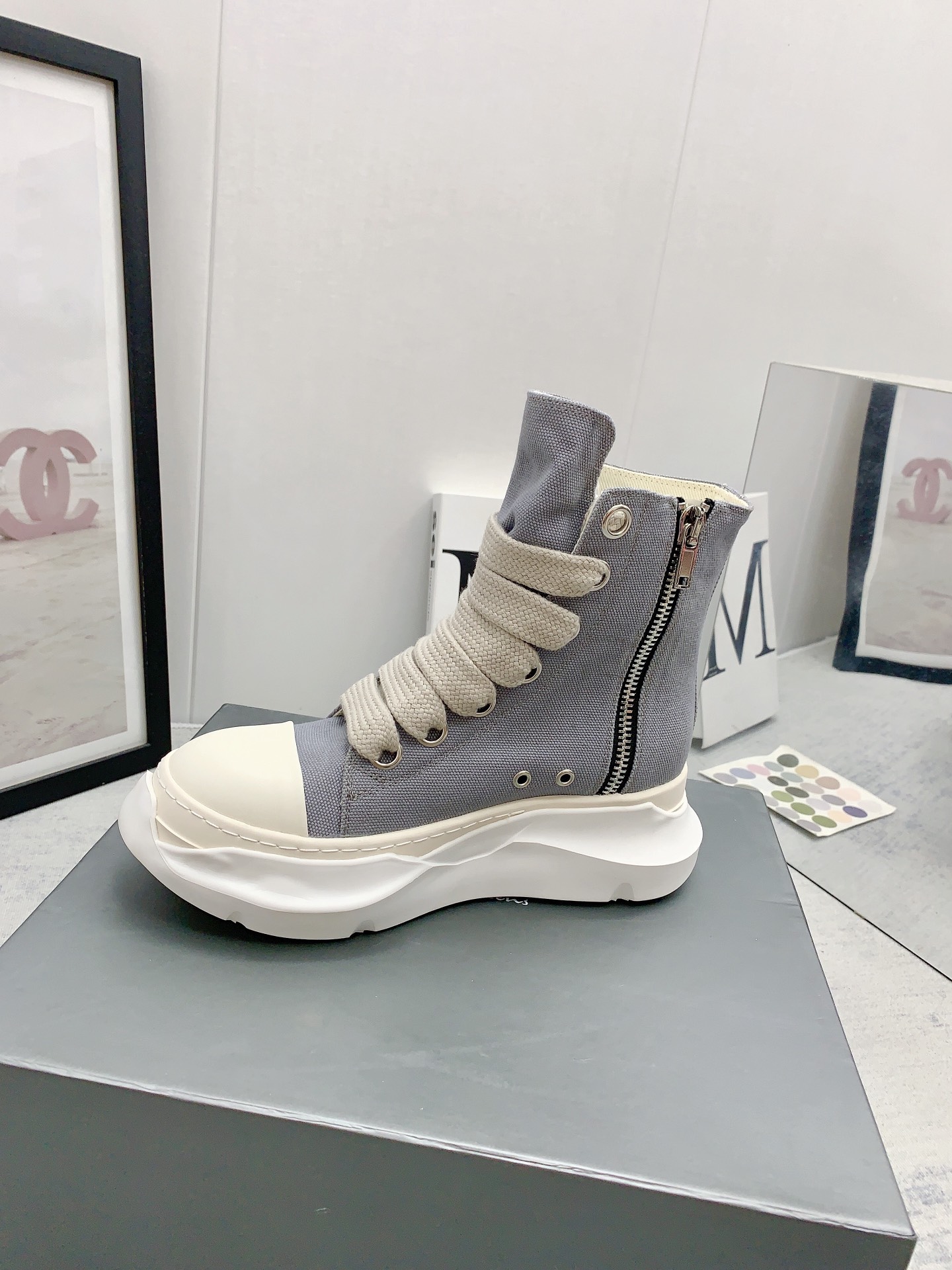 Men Women R*ick O*wens Top Sneaker