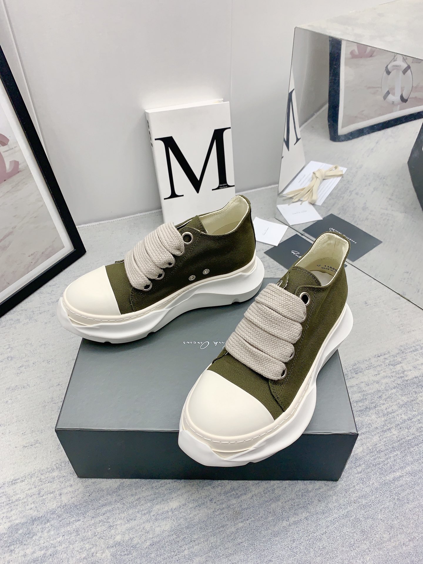 Men Women R*ick O*wens Top Sneaker