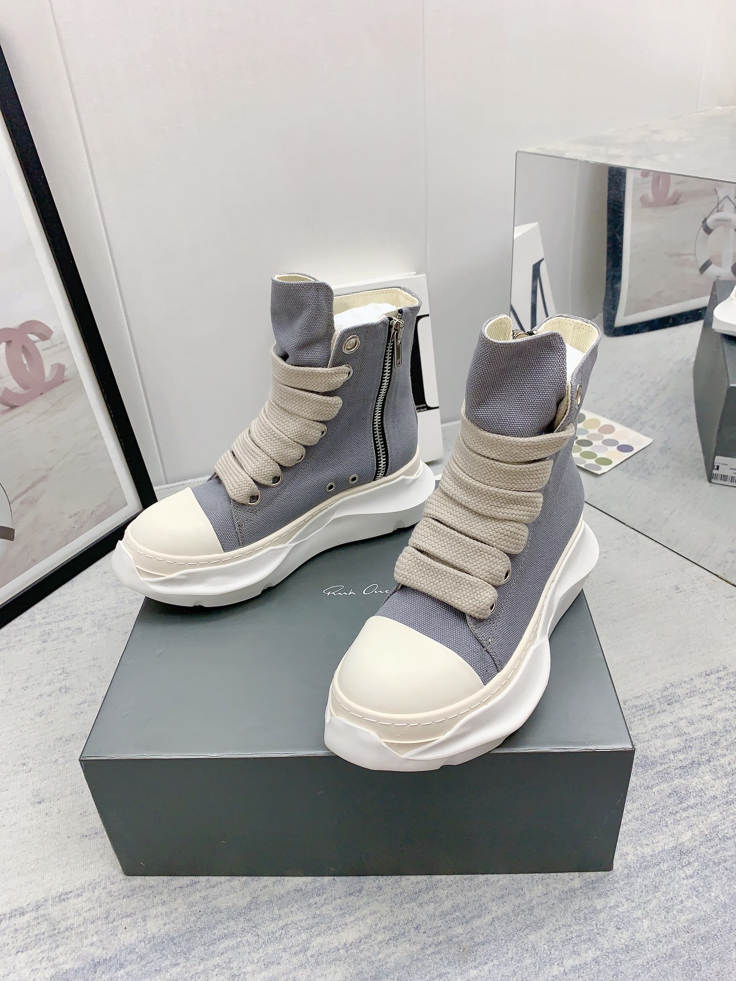Men Women R*ick O*wens Top Sneaker