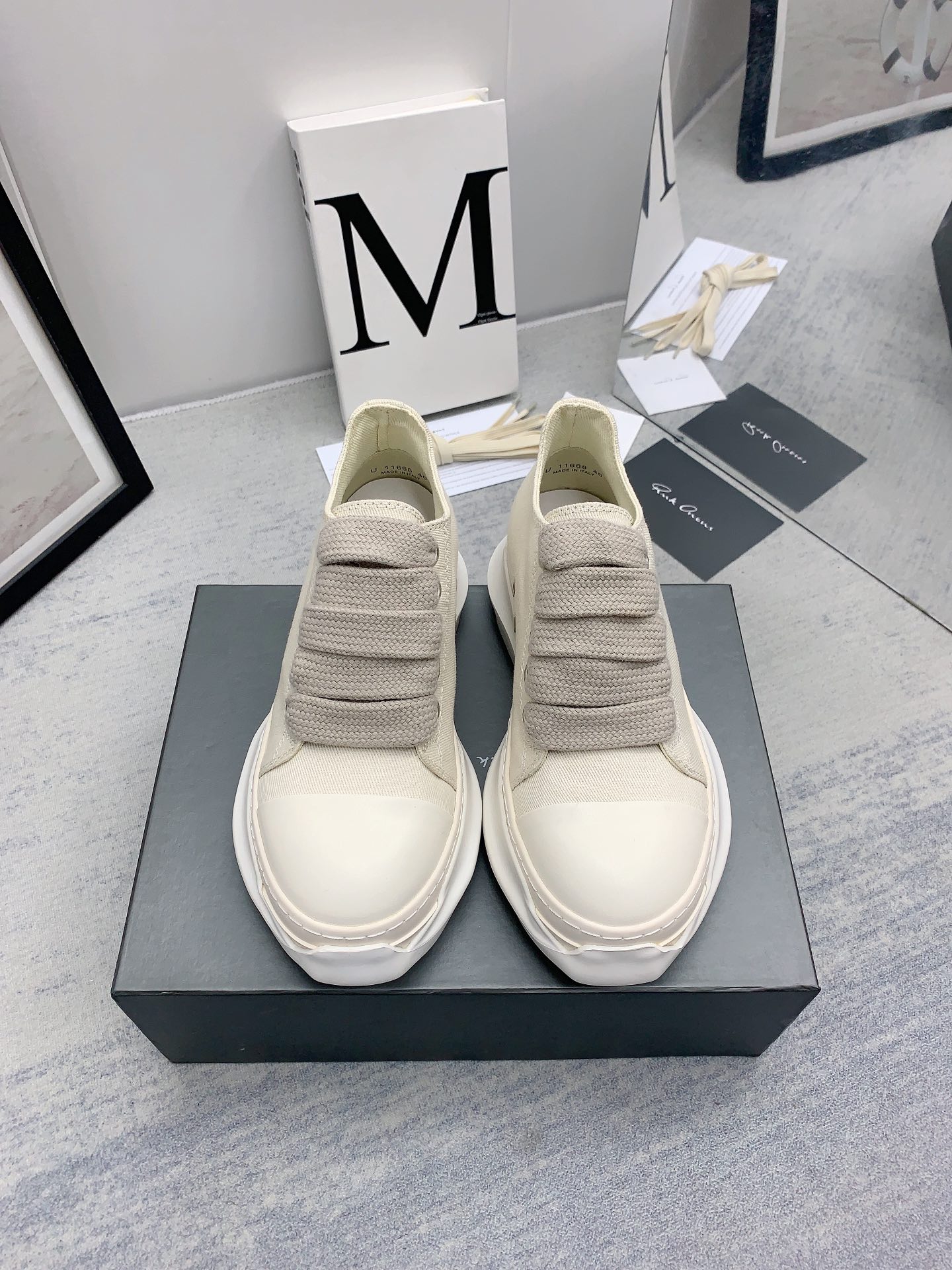 Men Women R*ick O*wens Top Sneaker