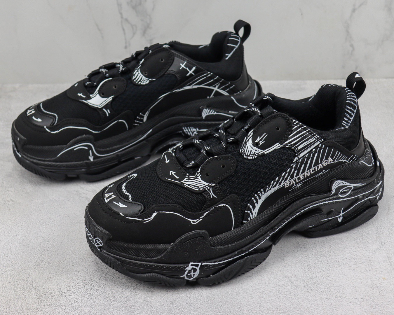 Men Women B*alenciaga Top Sneakers