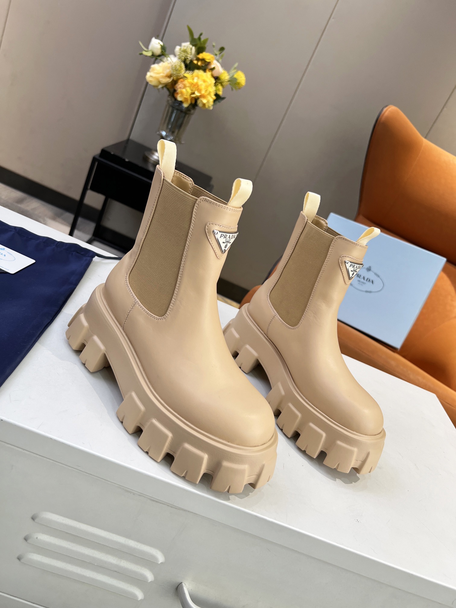 Women P*rada Top Sneakers
