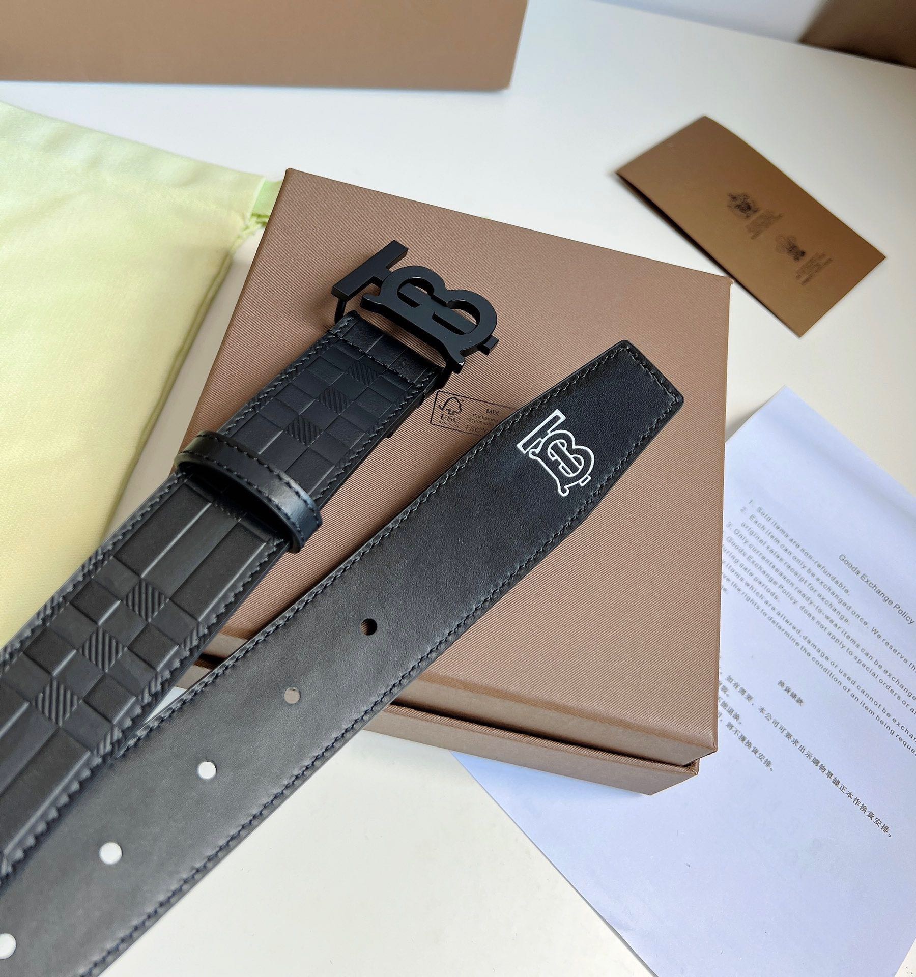 B.urberrry Belts Top Quality 35MM
