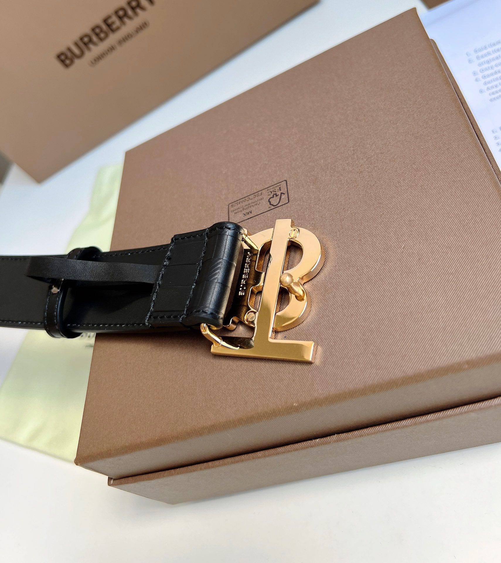 B.urberrry Belts Top Quality 35MM
