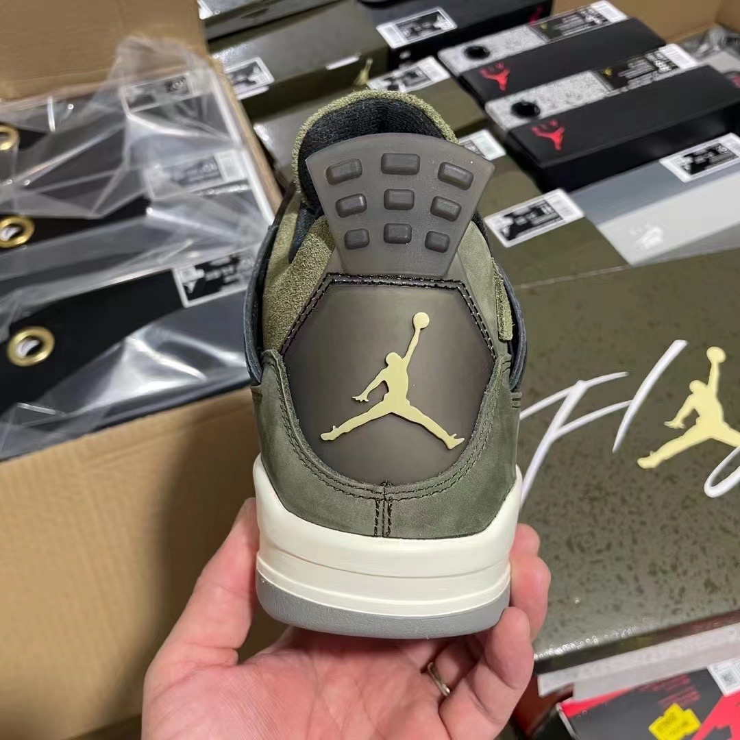 Air Jordan 4 Retro Olive Canvas Nike Air Jordan 4 aj4