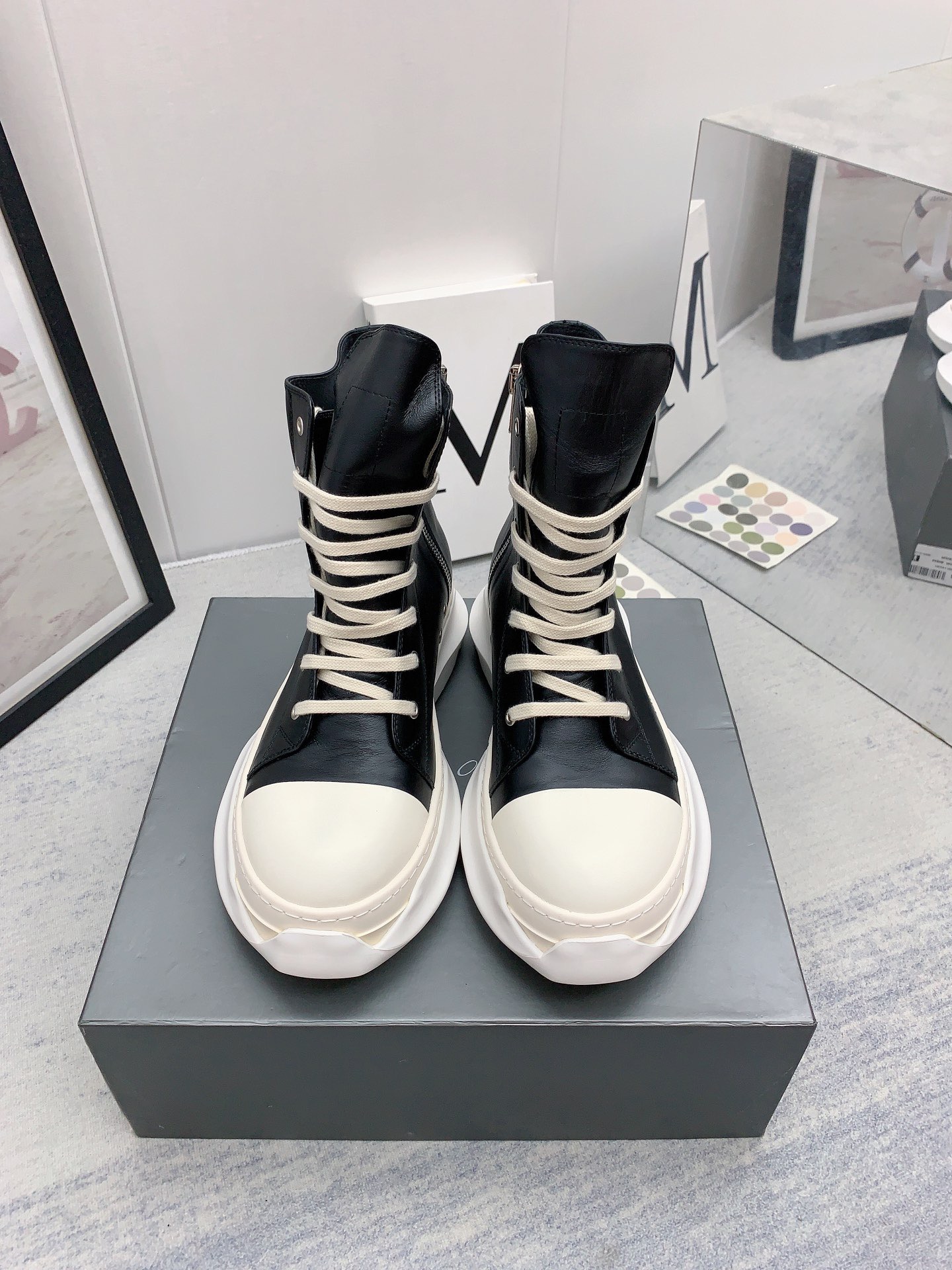 Men Women R*ick O*wens Top Sneaker
