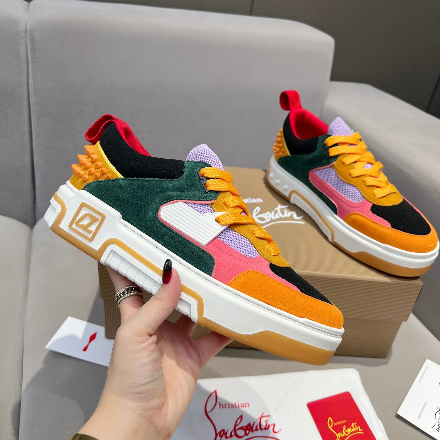 C*hristian ·Louboutin men women TOP sneakers