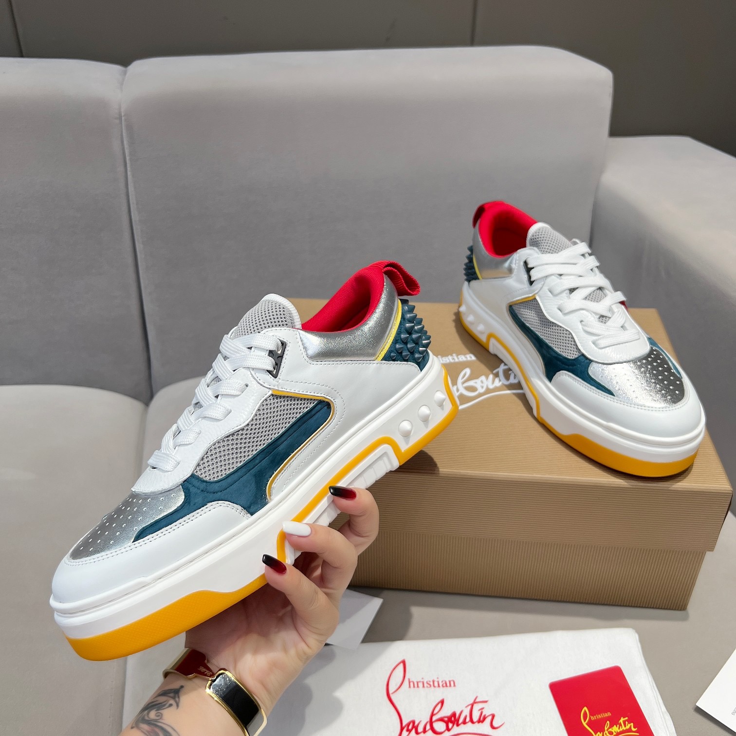 C*hristian ·Louboutin men women TOP sneakers