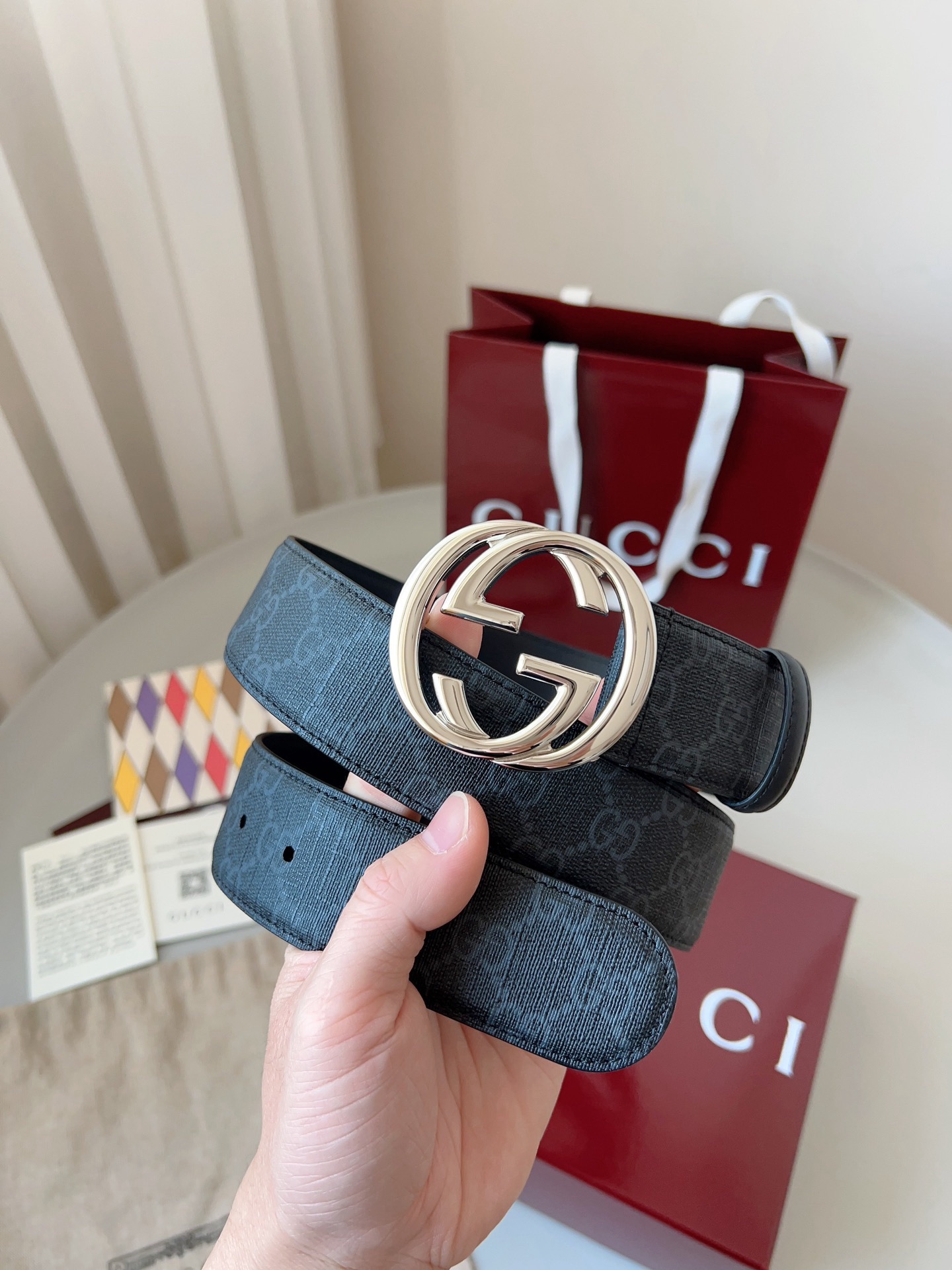 G*ucci Belts Top Quality 4cm