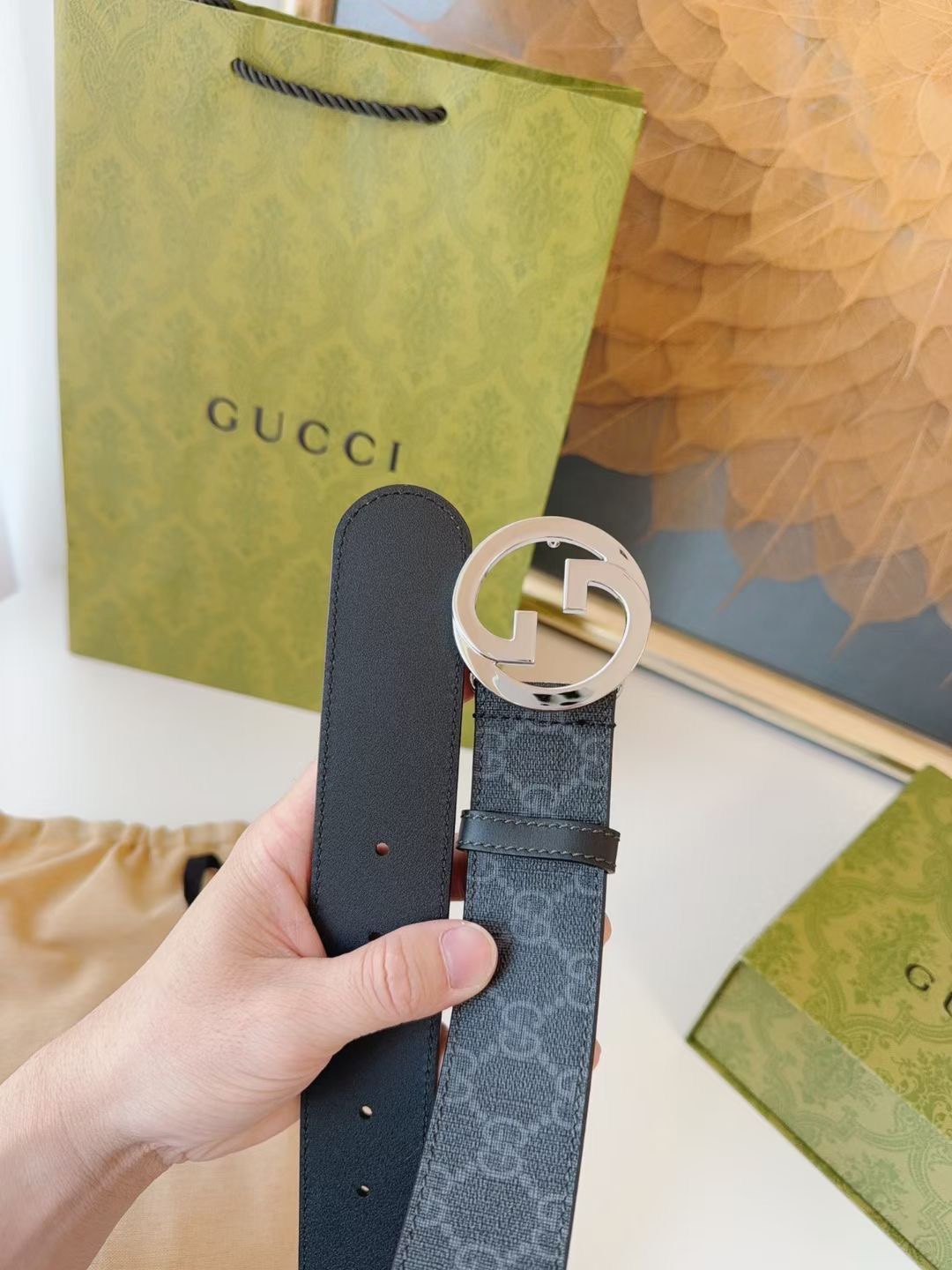 G*ucci Belts Top Quality 4cm