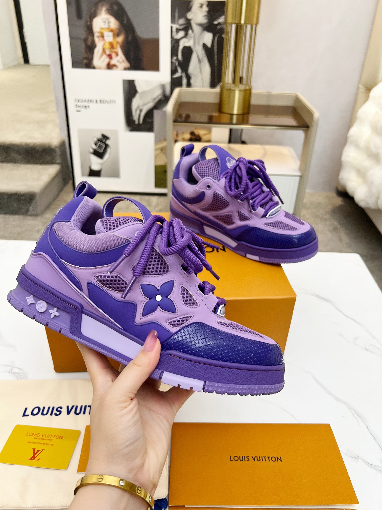 Men Women L*ouis V*uitton Top Sneaker L*V Trainer size 35-46