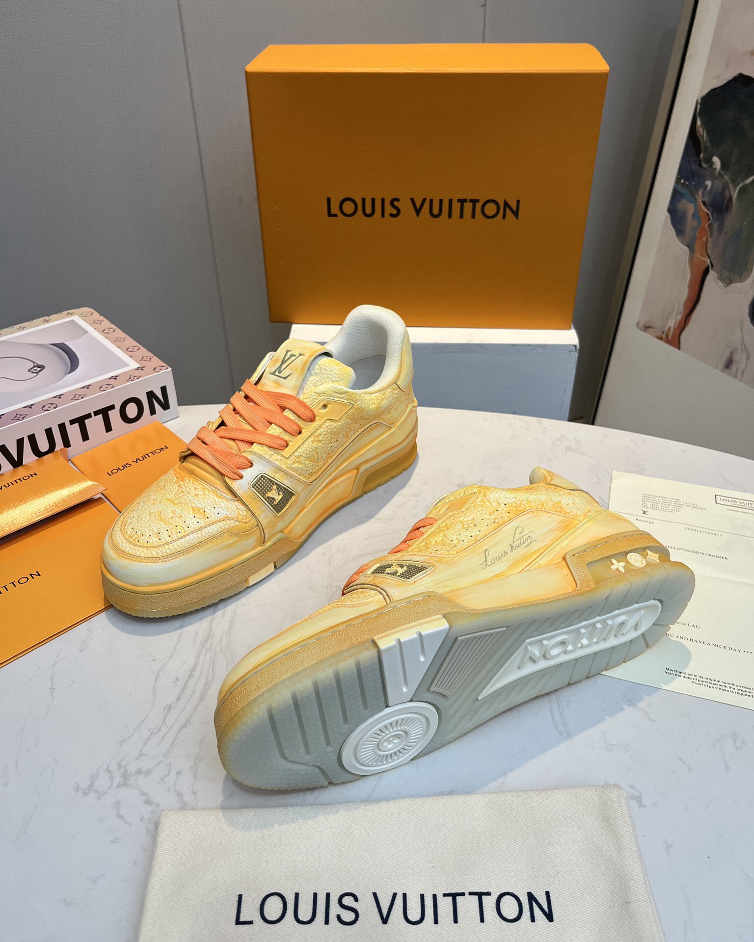 Men Women L*ouis V*uitton Top Sneaker L*V Trainer size 35-46