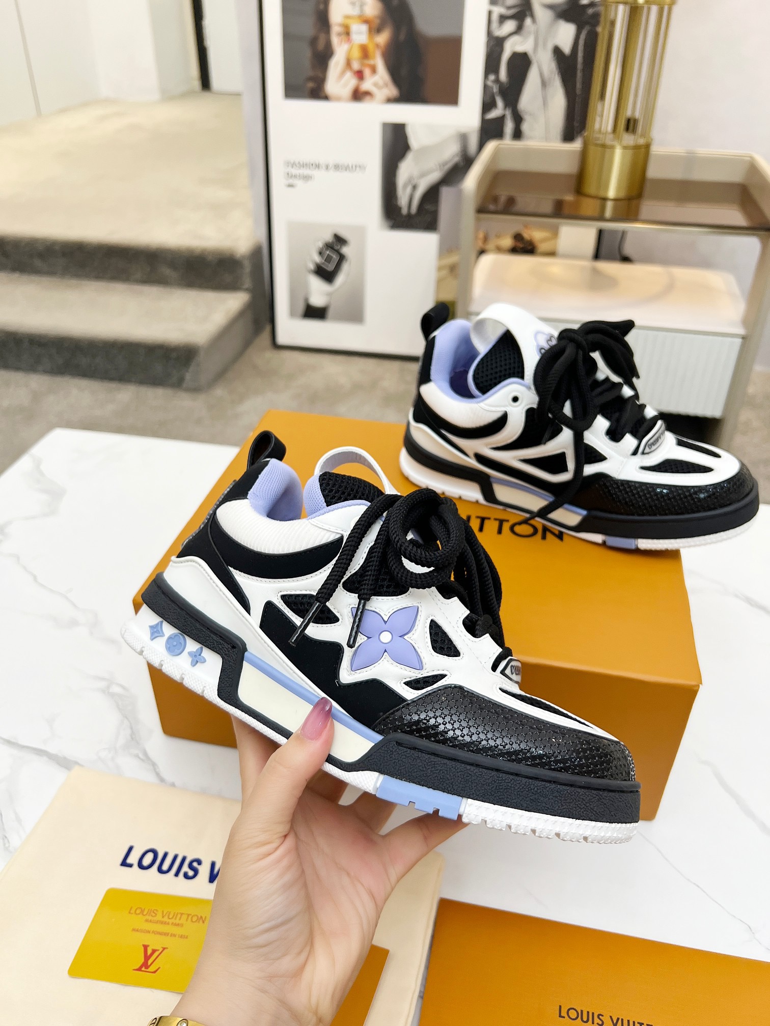 Men Women L*ouis V*uitton Top Sneaker L*V Trainer size 35-46