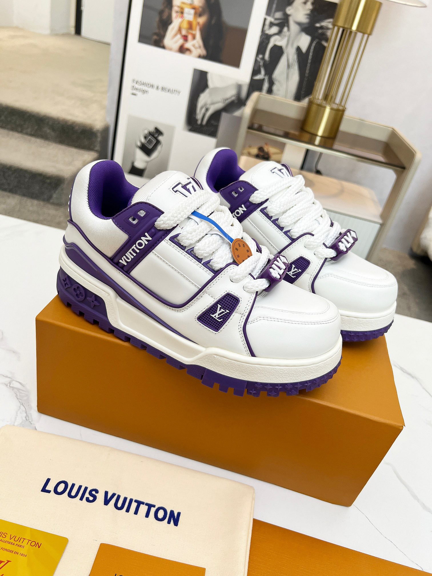 Men Women L*ouis V*uitton Top Sneaker L*V Trainer size 35-46