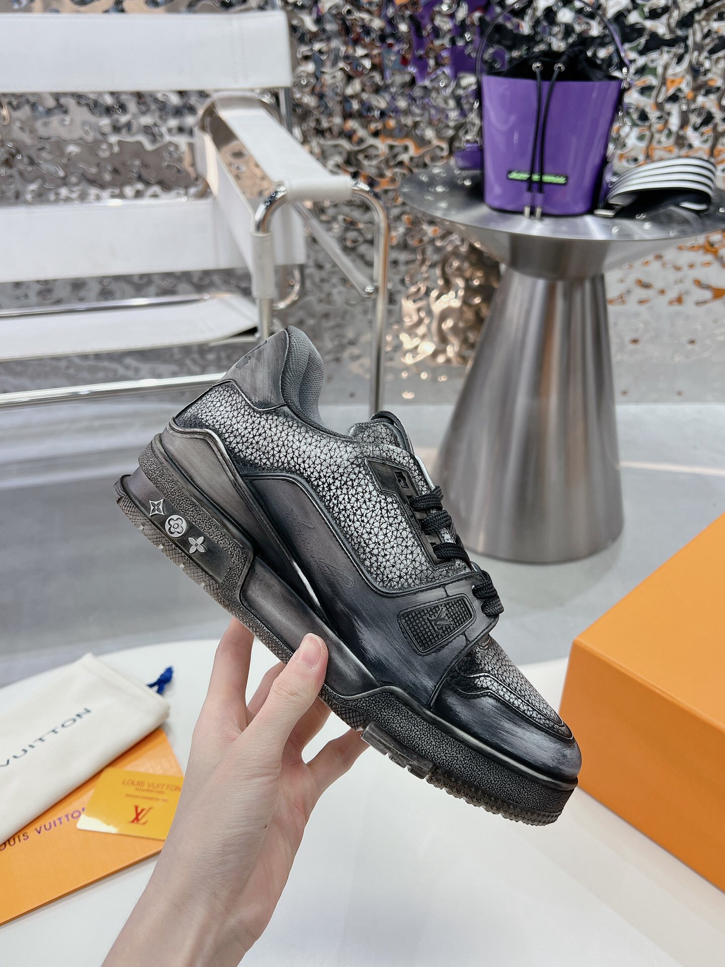 Men Women L*ouis V*uitton Top Sneaker L*V Trainer size 35-46